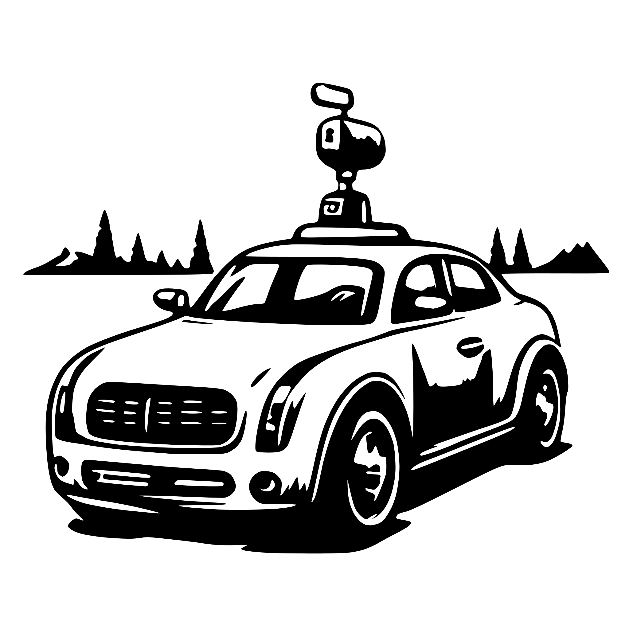 AI-generated SVG of a Self driving car