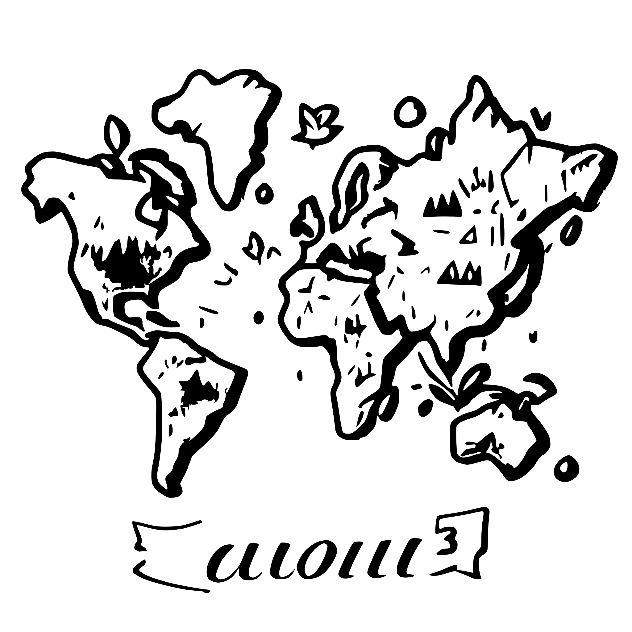 AI-generated SVG of a art of a colorful world map where each country is filled with unique travel illustrations, caption says “Explore the Whole”, (on white background:1.2), digital comics style, highly detailed, 4k, masterpiece, include text in design, comic shold be set in tshirt and need background 30% of white background and 70% design