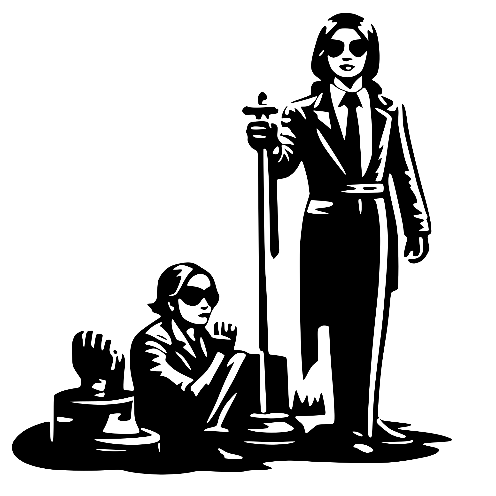 AI-generated SVG of a advocate for crime victim