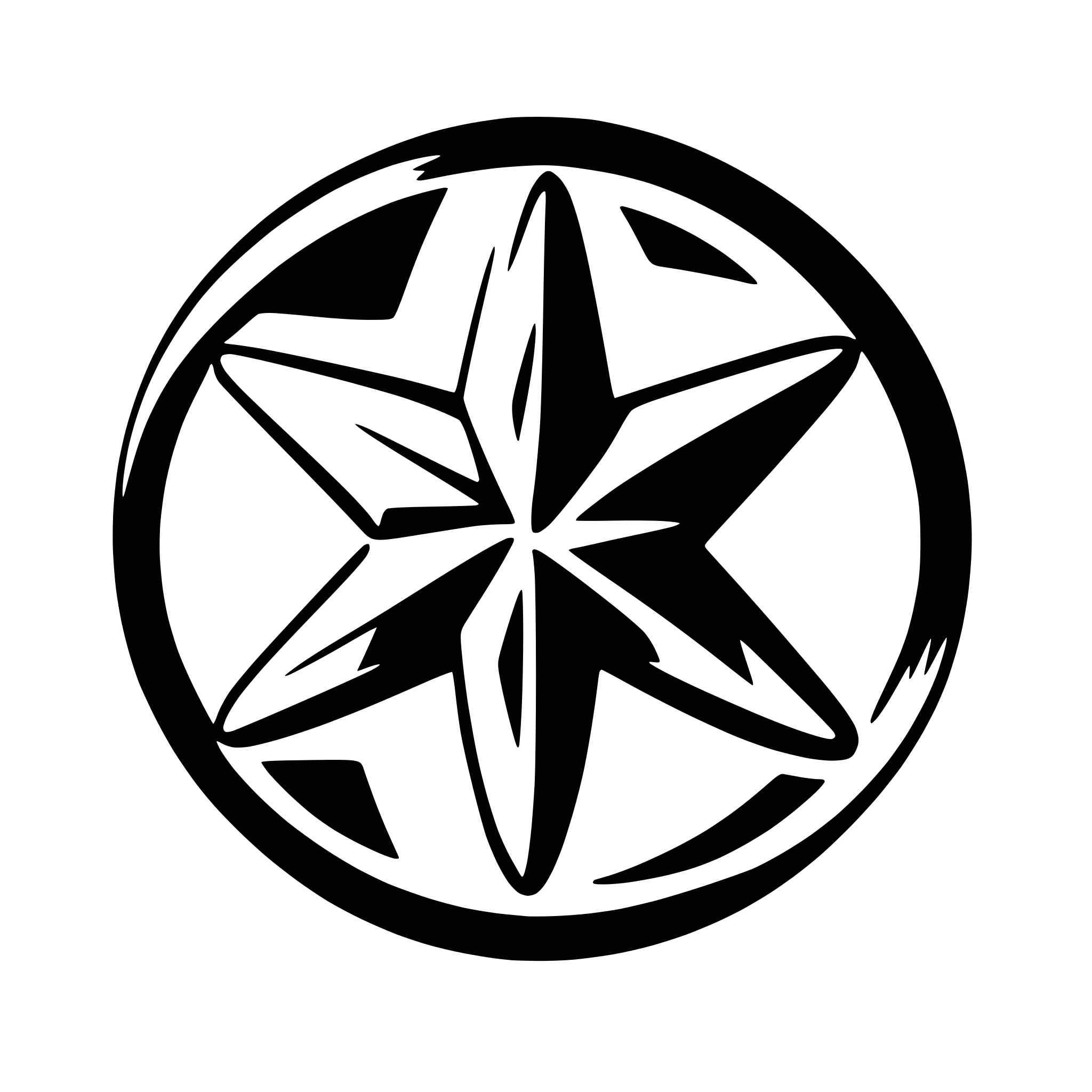 AI-generated SVG of 'shuriken logo'