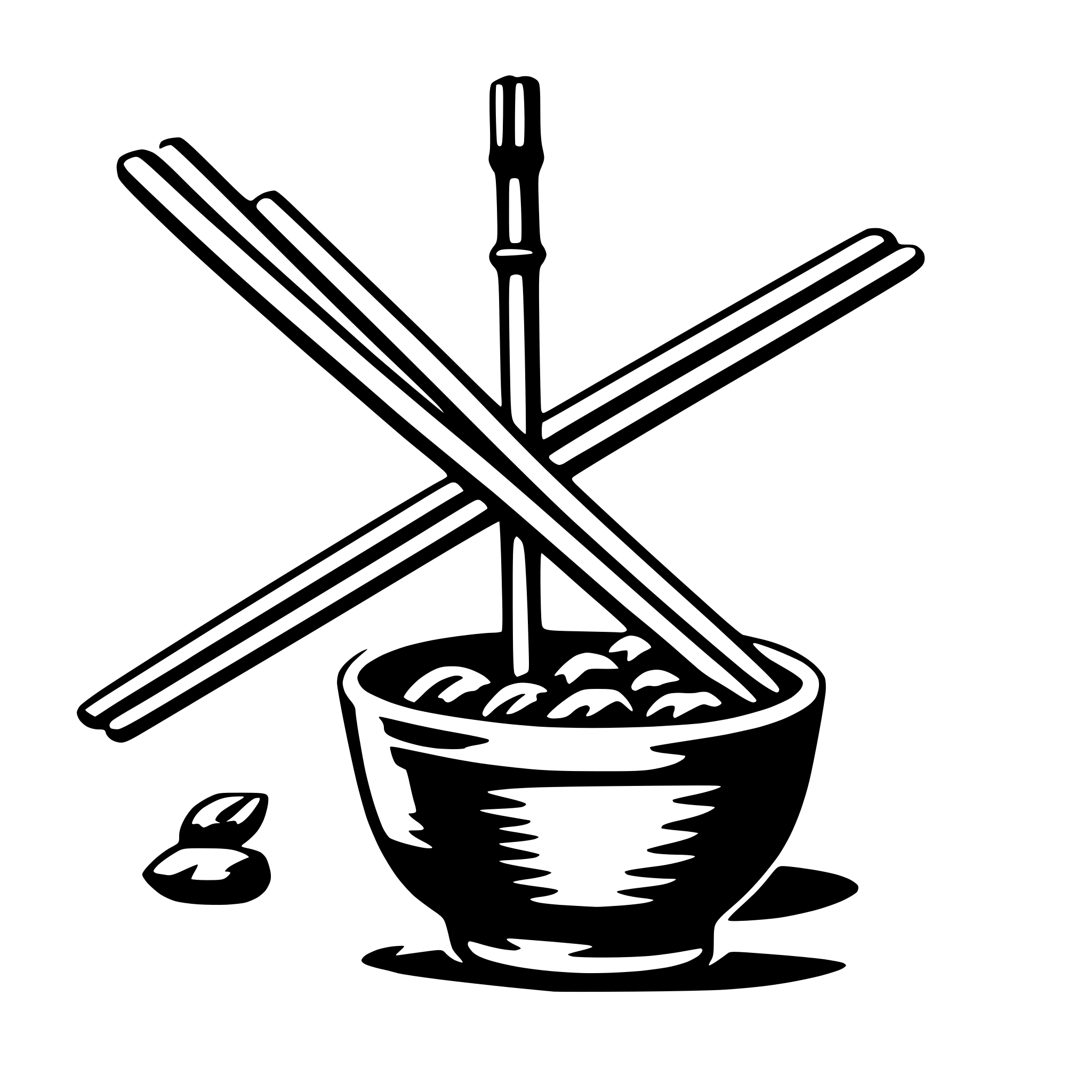 AI-generated SVG of a chopsticks