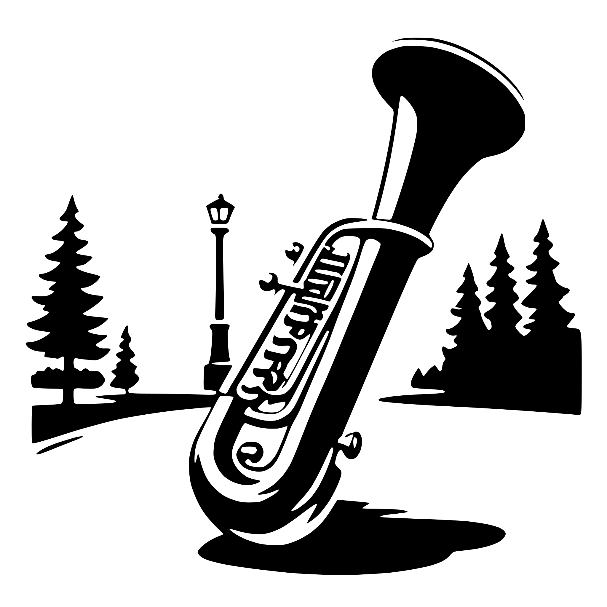AI-generated SVG of 'tuba'