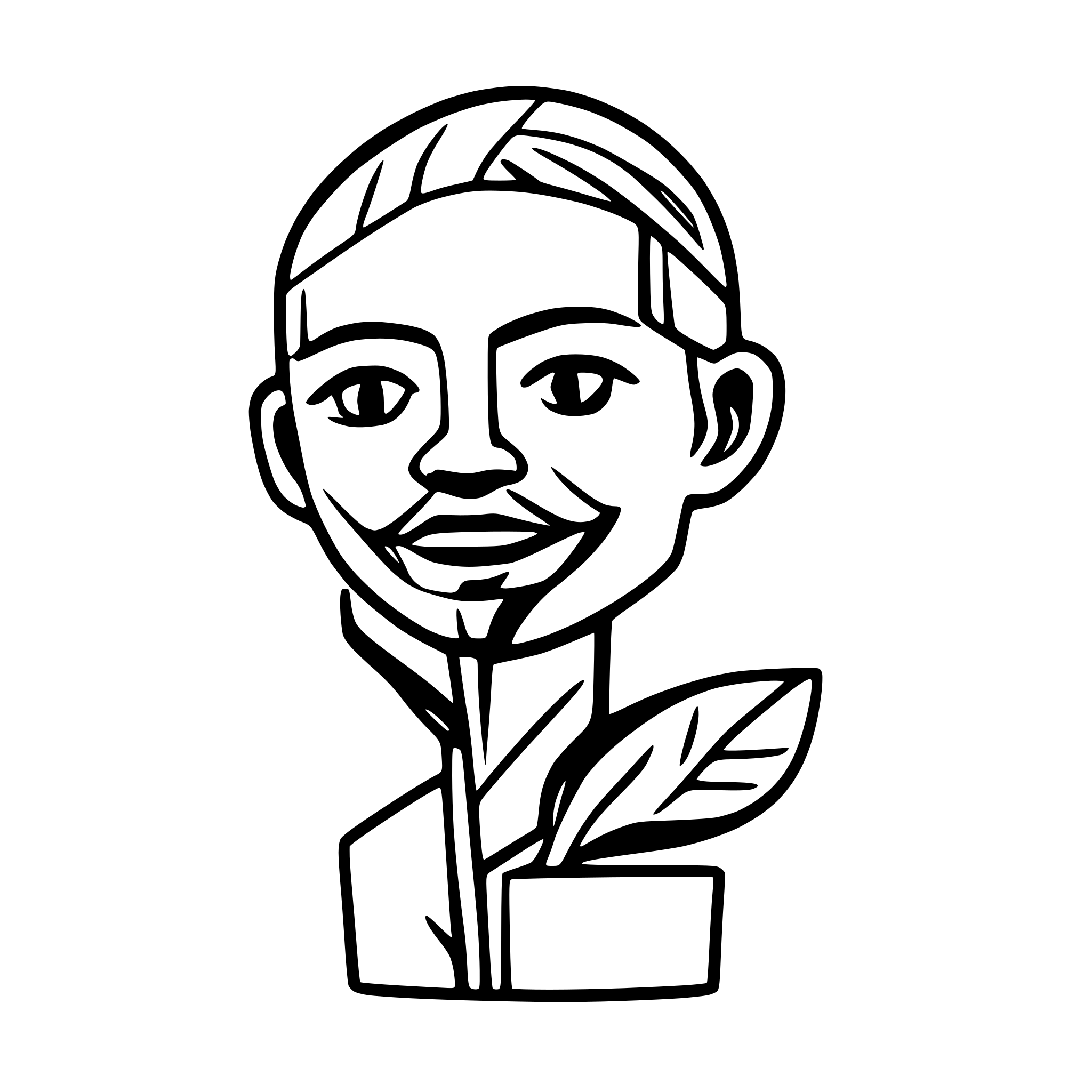 AI-generated SVG of a Lenin
