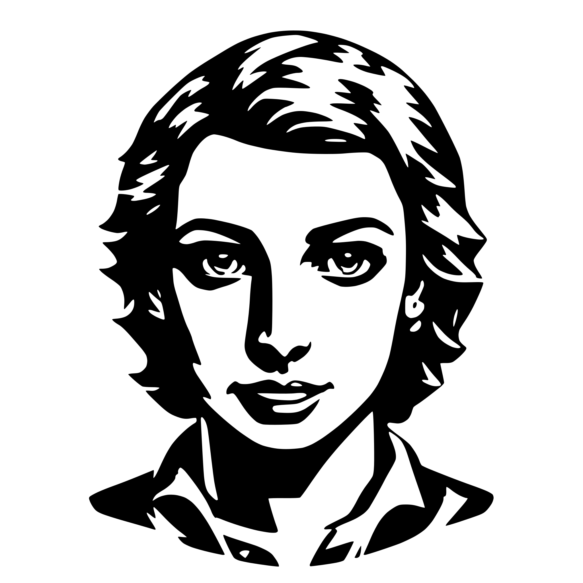 AI-generated SVG of 'head view from above'