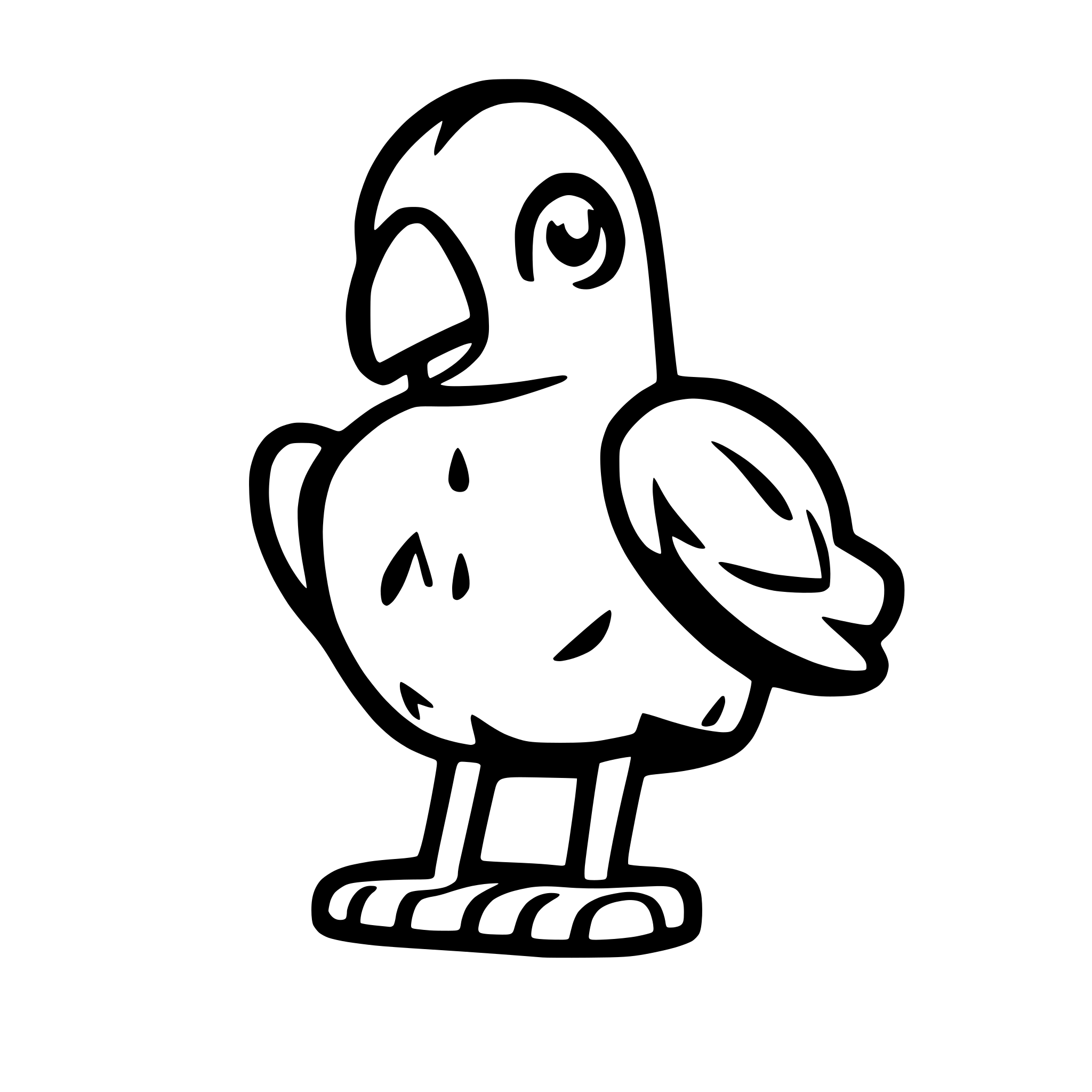 AI-generated SVG of 'pigeon artificial intelligence'