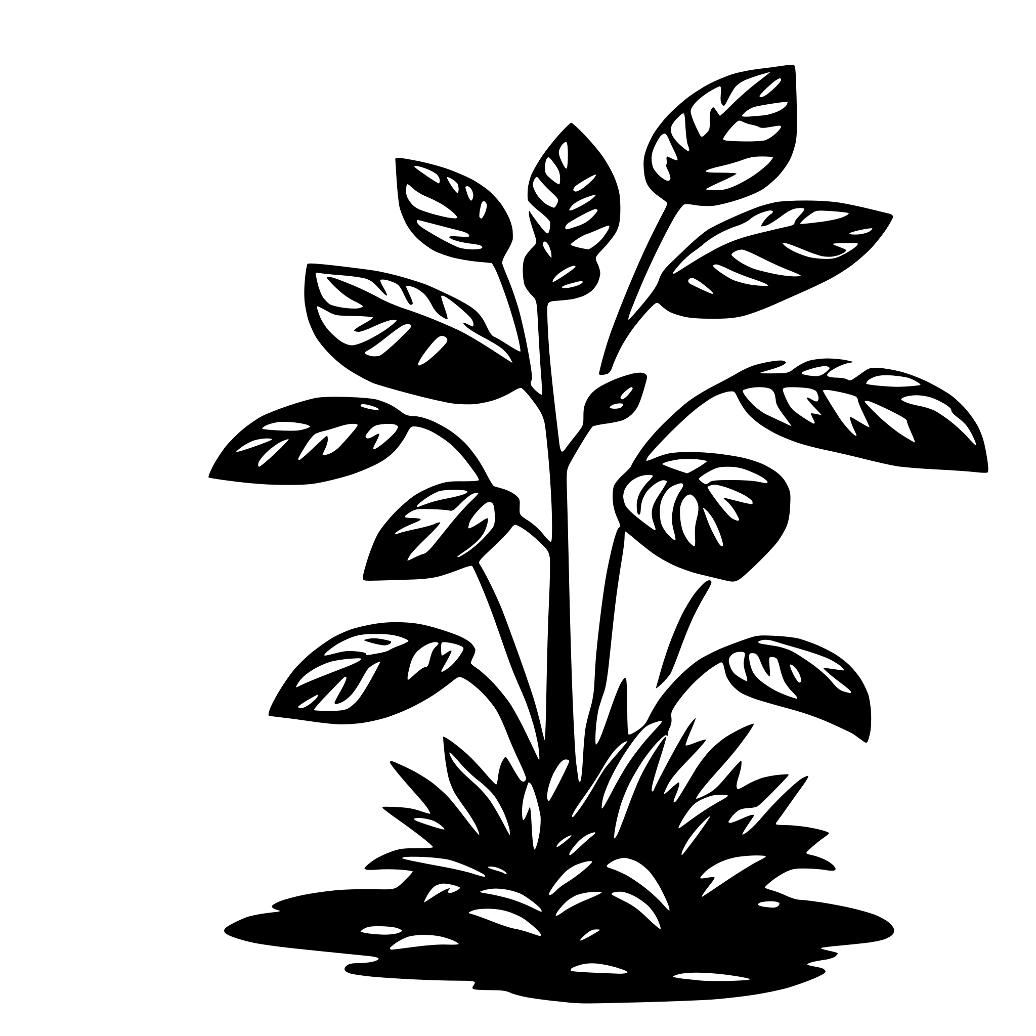 AI-generated SVG of 'plant'