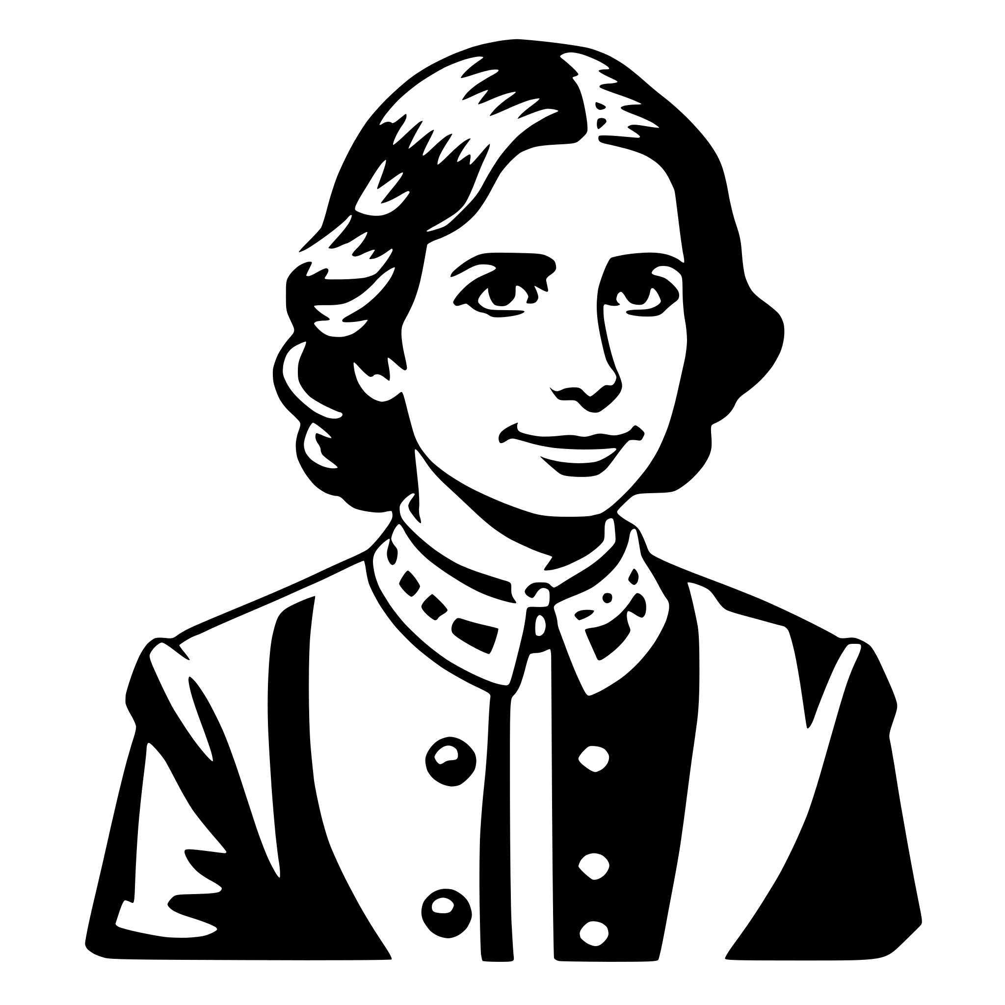 AI-generated SVG of 'clara barton'