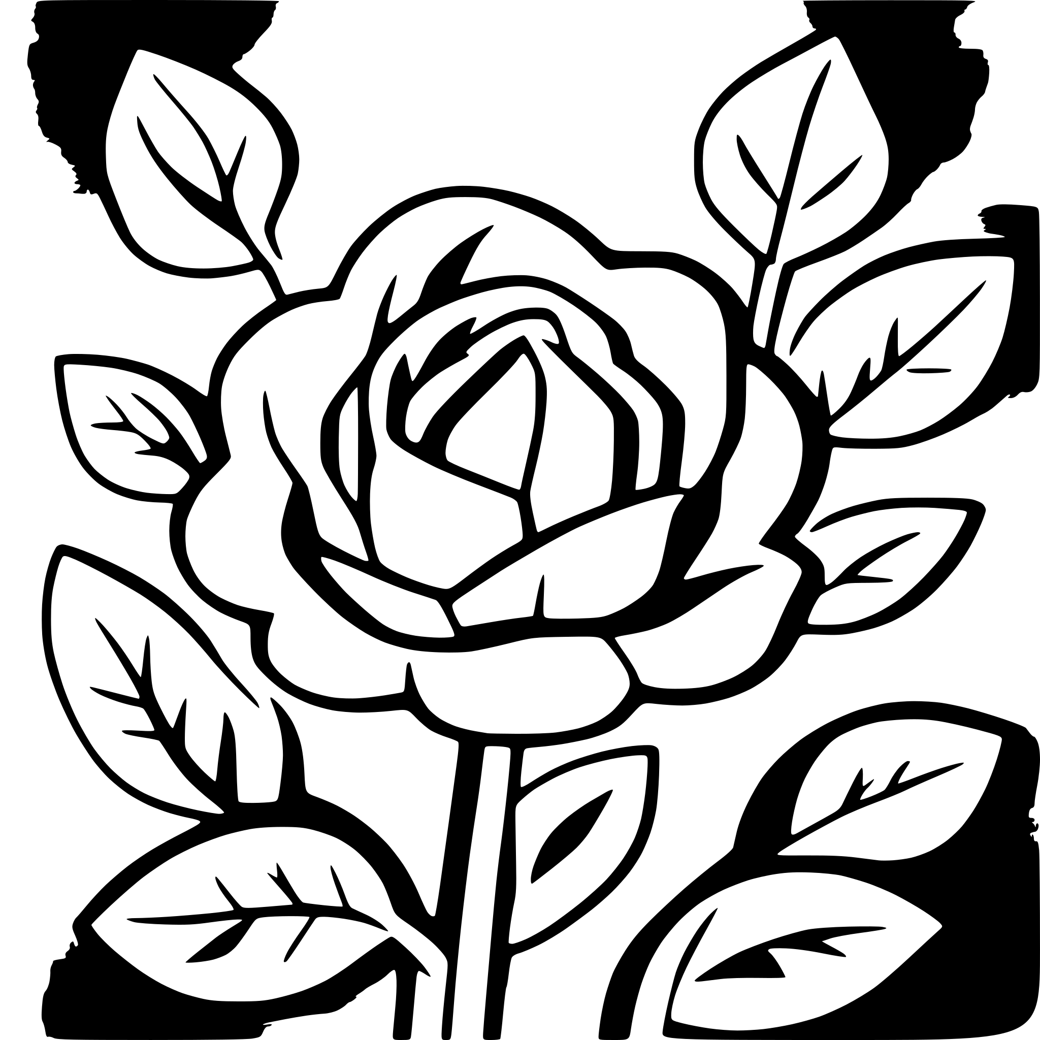 AI-generated SVG of a floral flourish