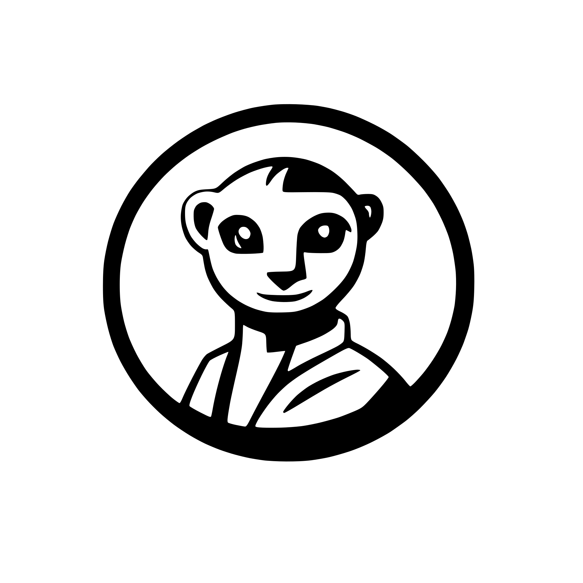 AI-generated SVG of a modern, minimalist SVG logo, meerkat.  symbolize uptime monitoring, reliability, and speed. futuristic friendly, no text,  Iconic memorable, and crisp.only head