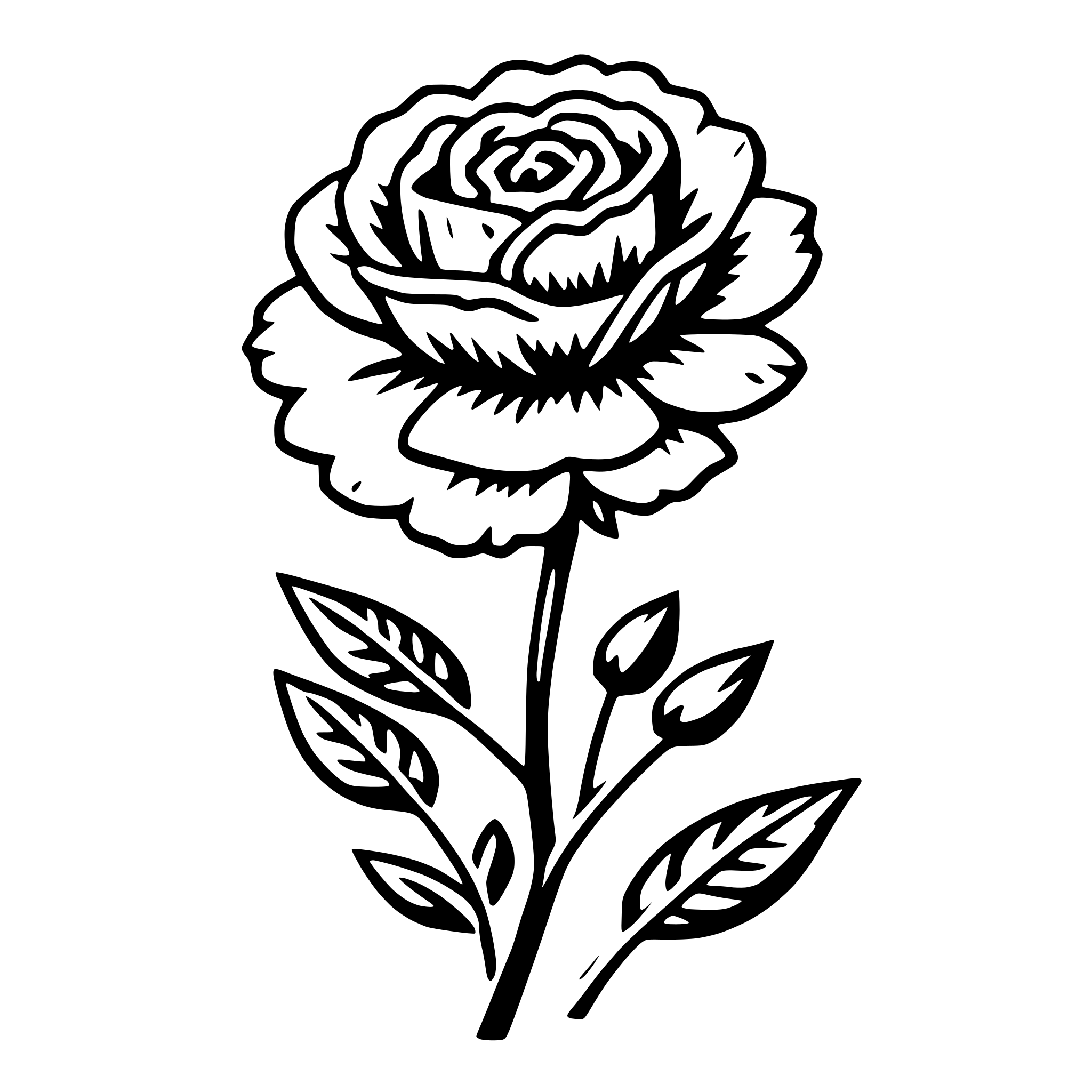 AI-generated SVG of 'carnation'