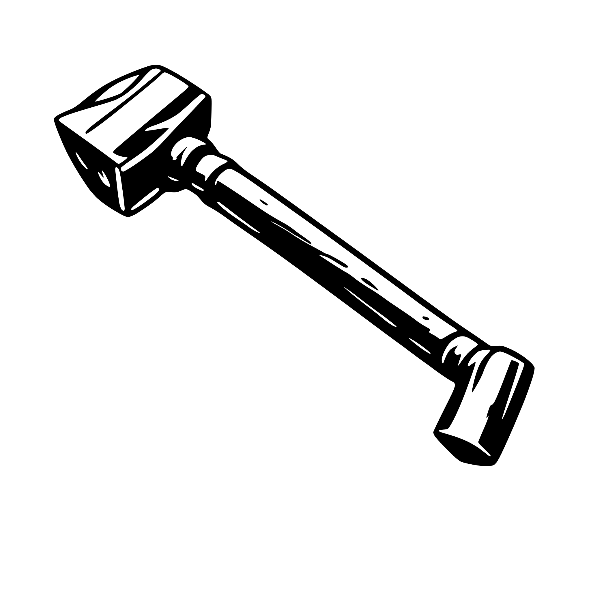 AI-generated SVG of a simple hammer