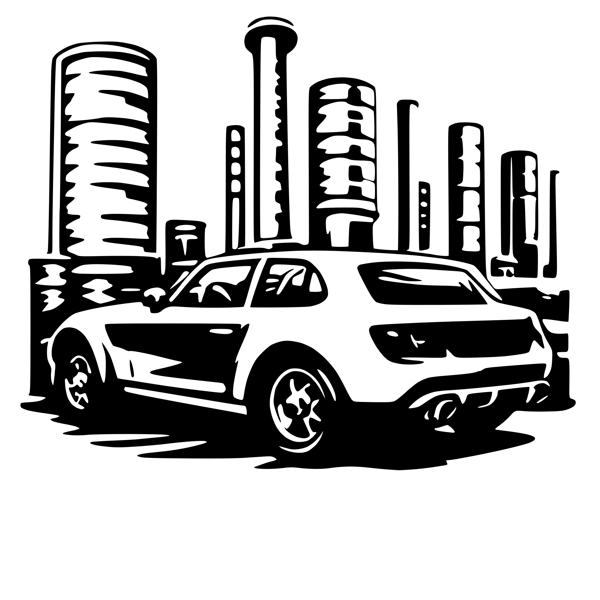 AI-generated SVG of 'car factory'