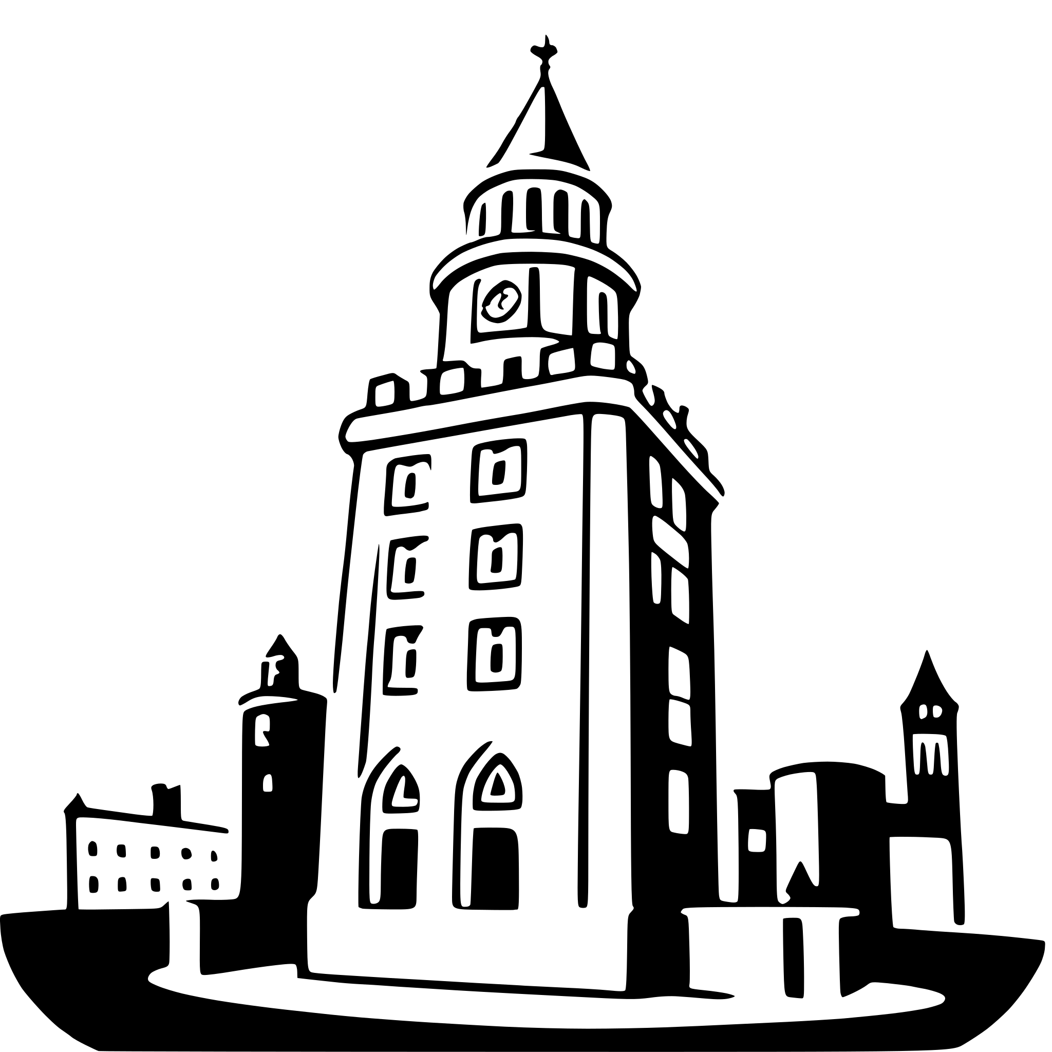 AI-generated SVG of a big ben
