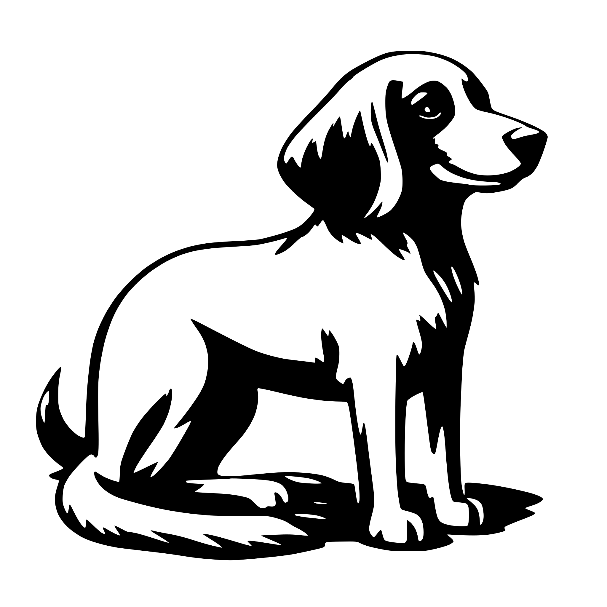 AI-generated SVG of 'a dog'