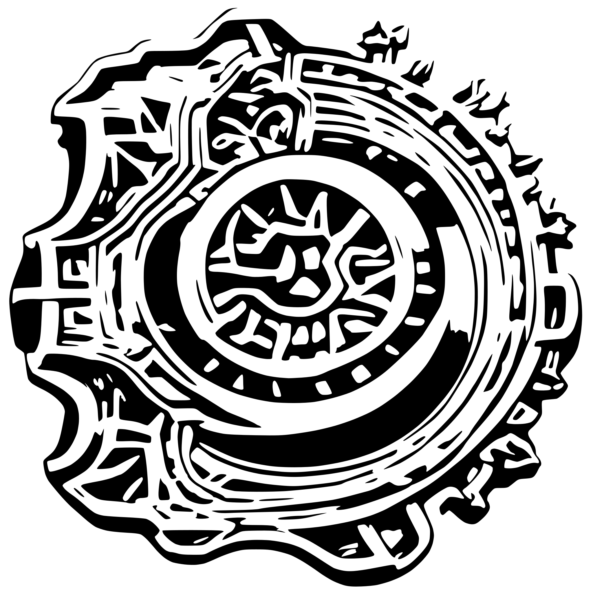 AI-generated SVG of a very detailed gold neklace