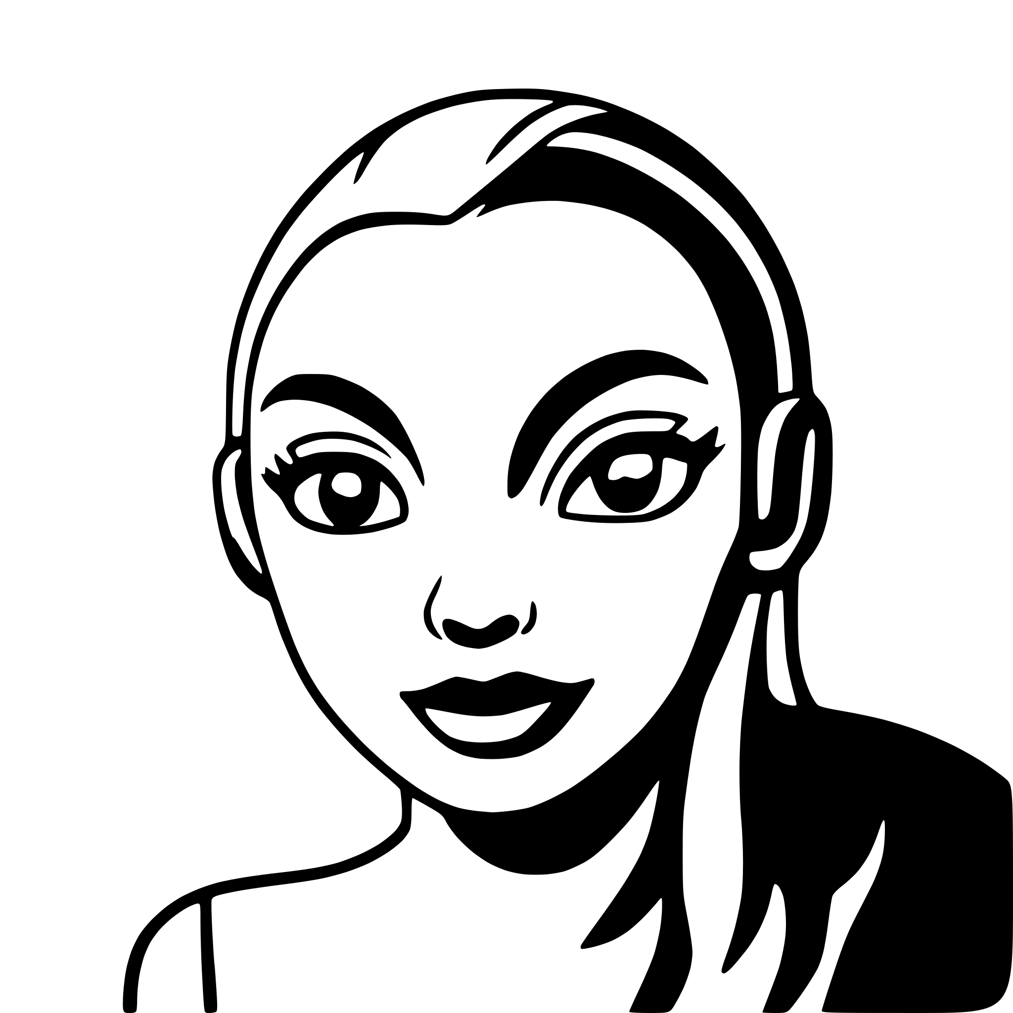 AI-generated SVG of a webcam front view