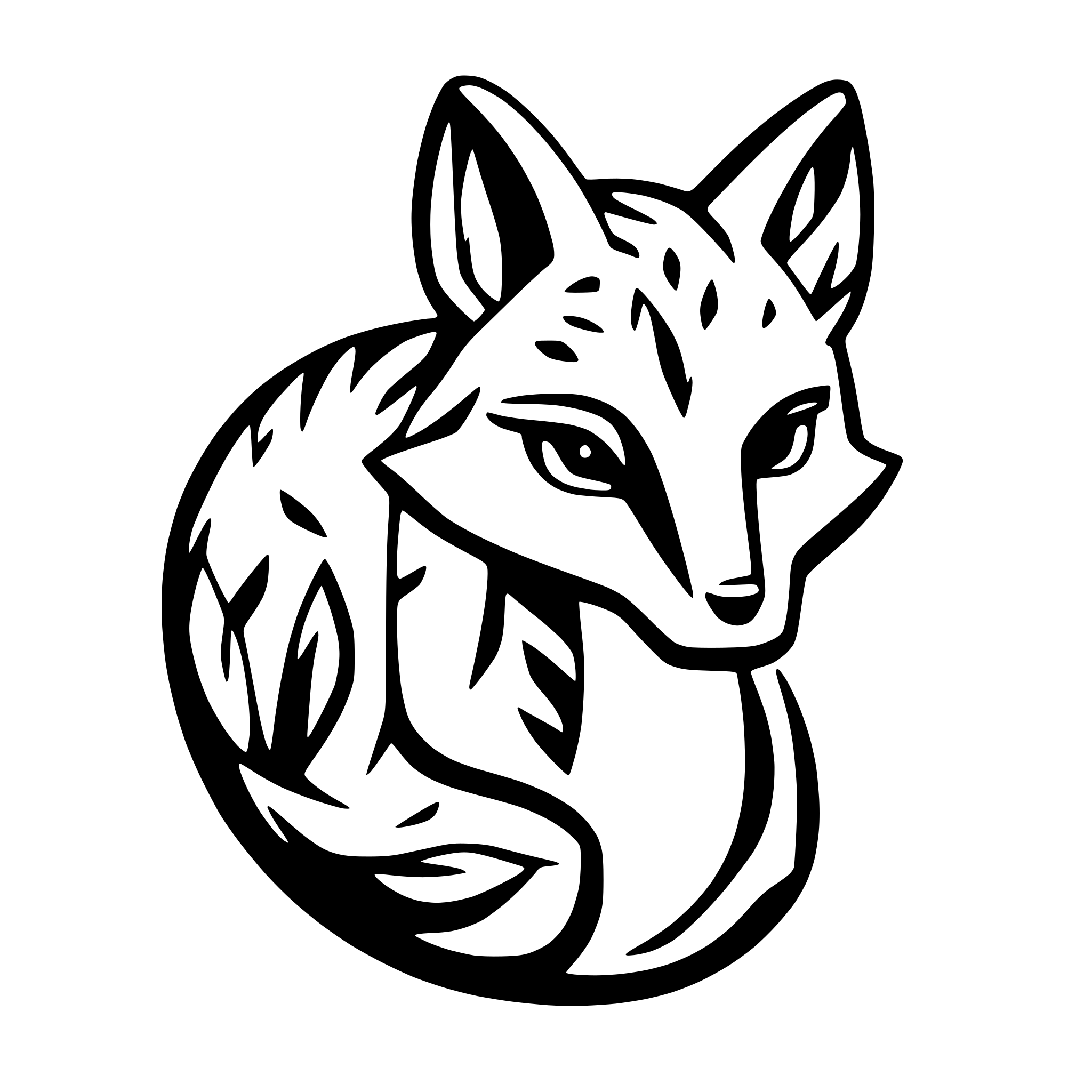 AI-generated SVG of a make image of a fox