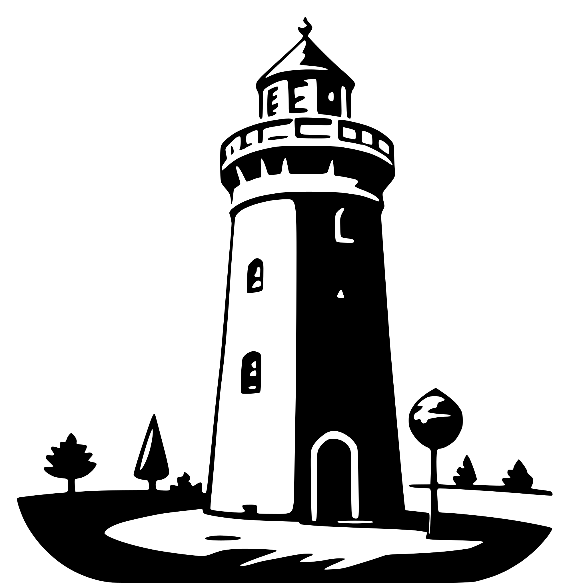 AI-generated SVG of a tower