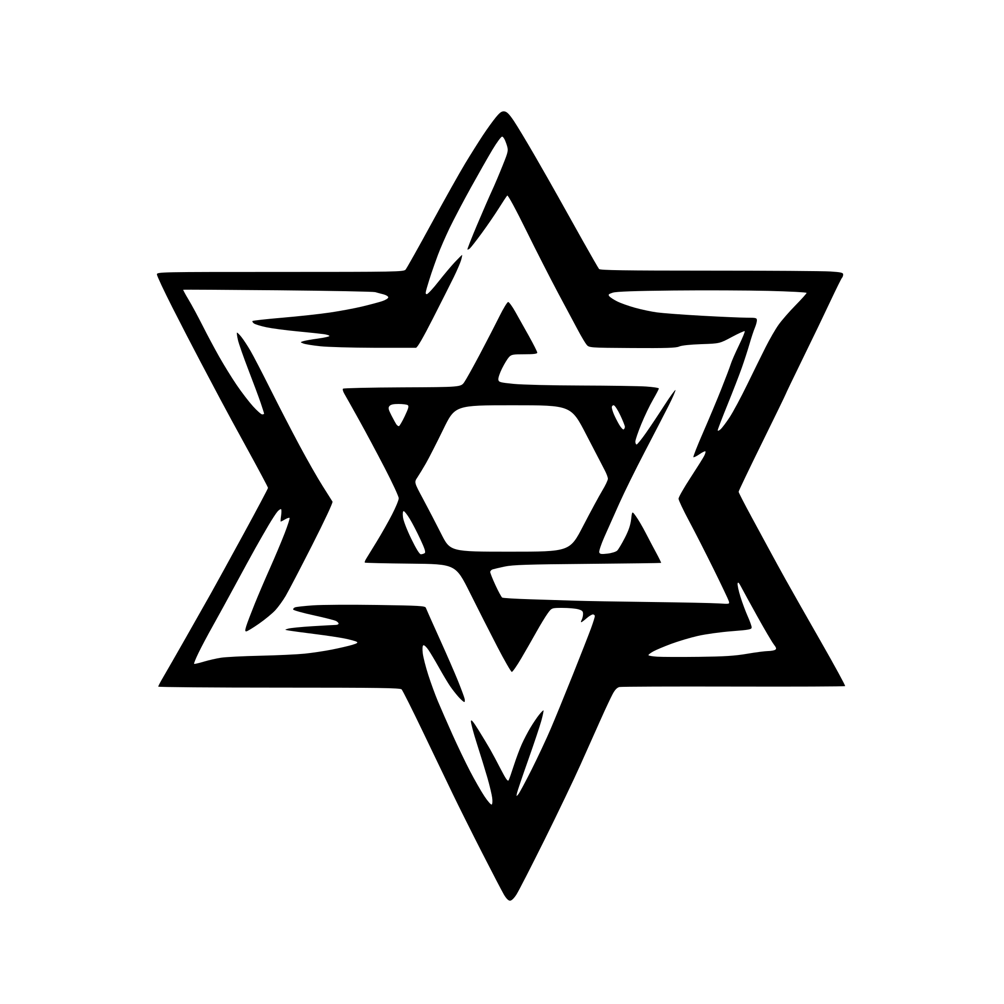 AI-generated SVG of a Simple Star of David