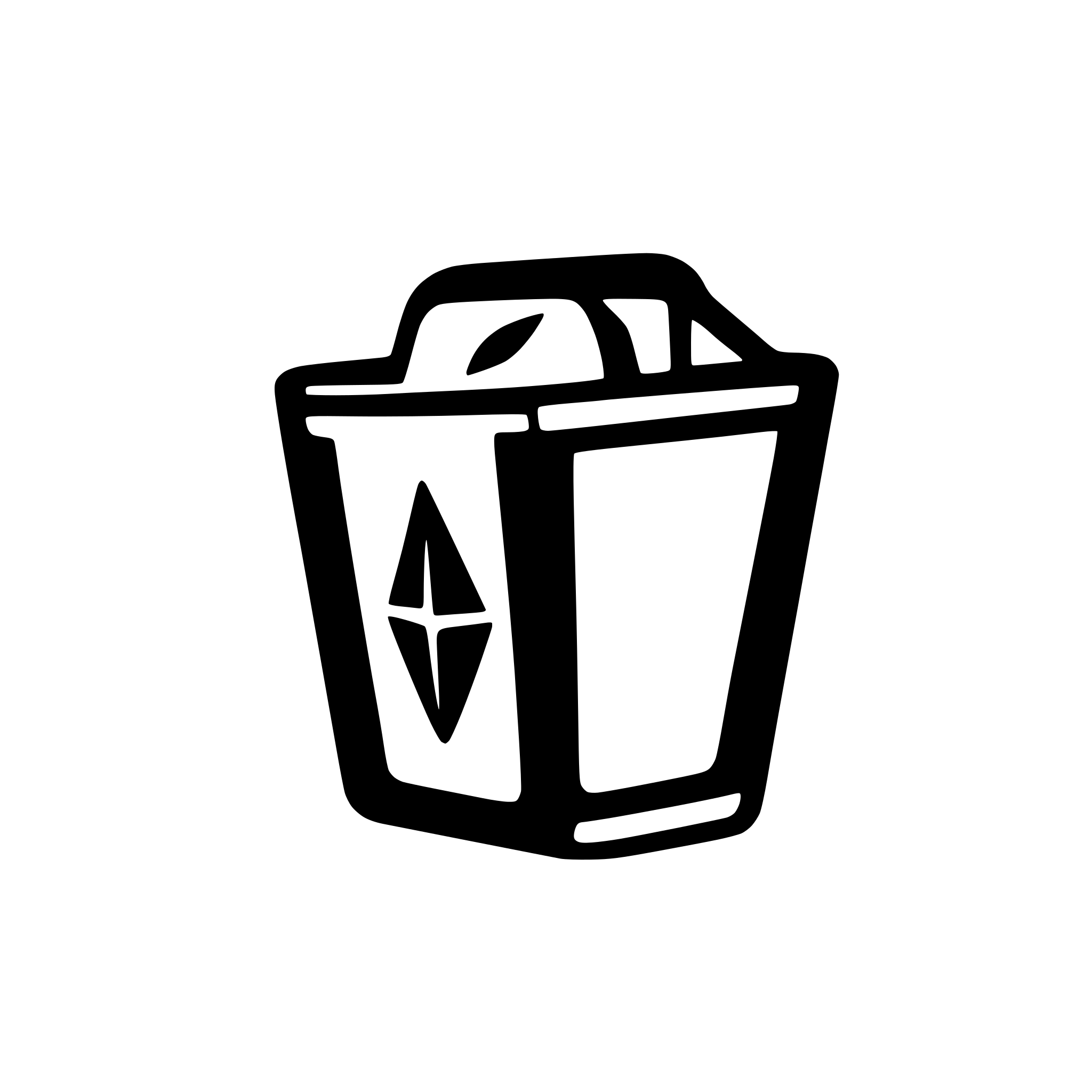 AI-generated SVG of a trash minimalistic
