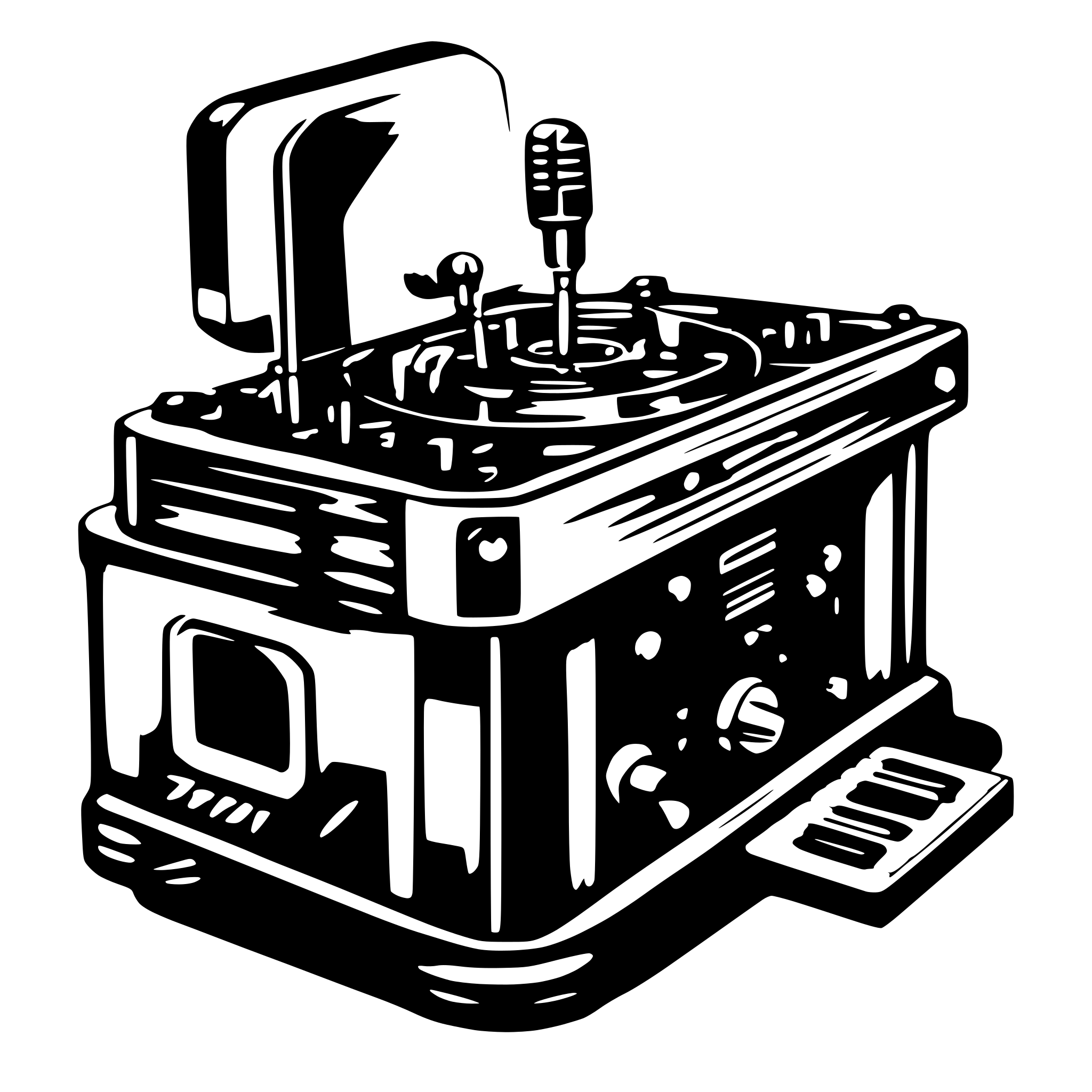 AI-generated SVG of 'Technich Kreativ Handwerk Musik'