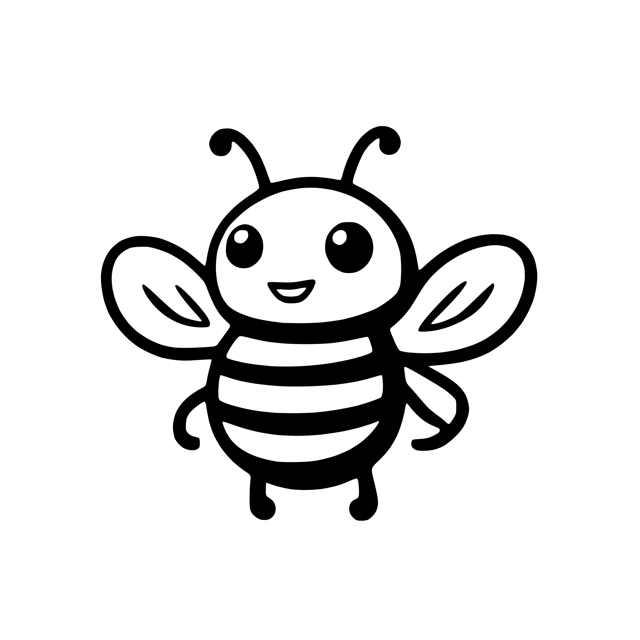 AI-generated SVG of 'Generate similar bee icon svg'