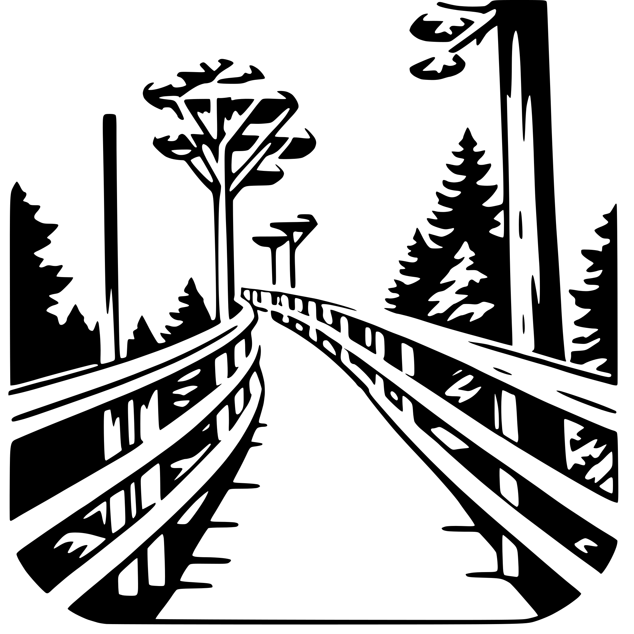 AI-generated SVG of a forest canopy walk