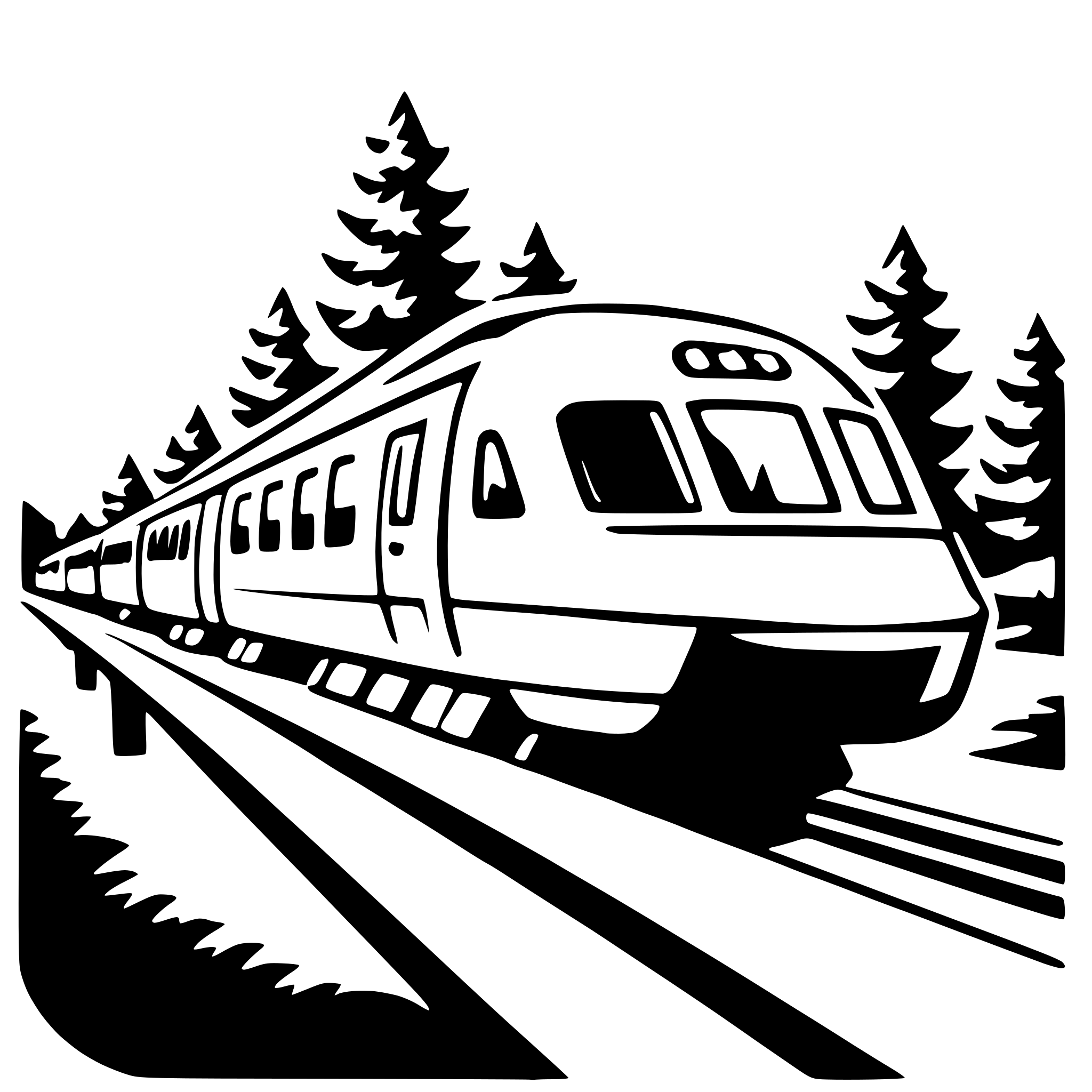 AI-generated SVG of 'monorail'