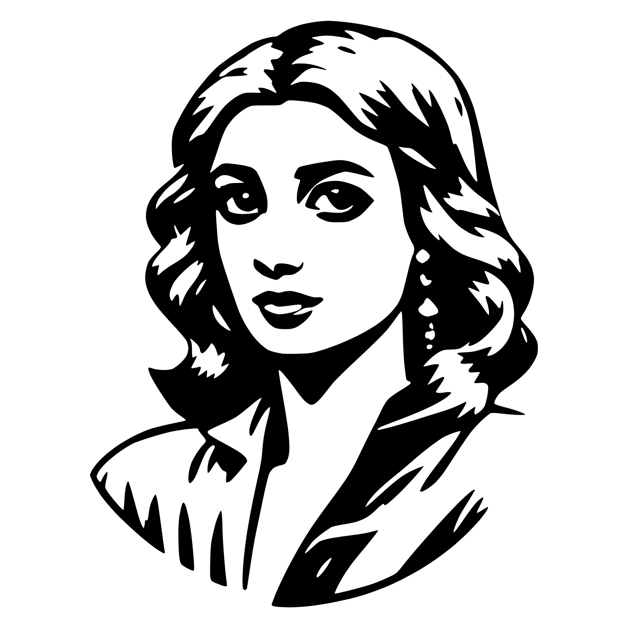 AI-generated SVG of 'diana'