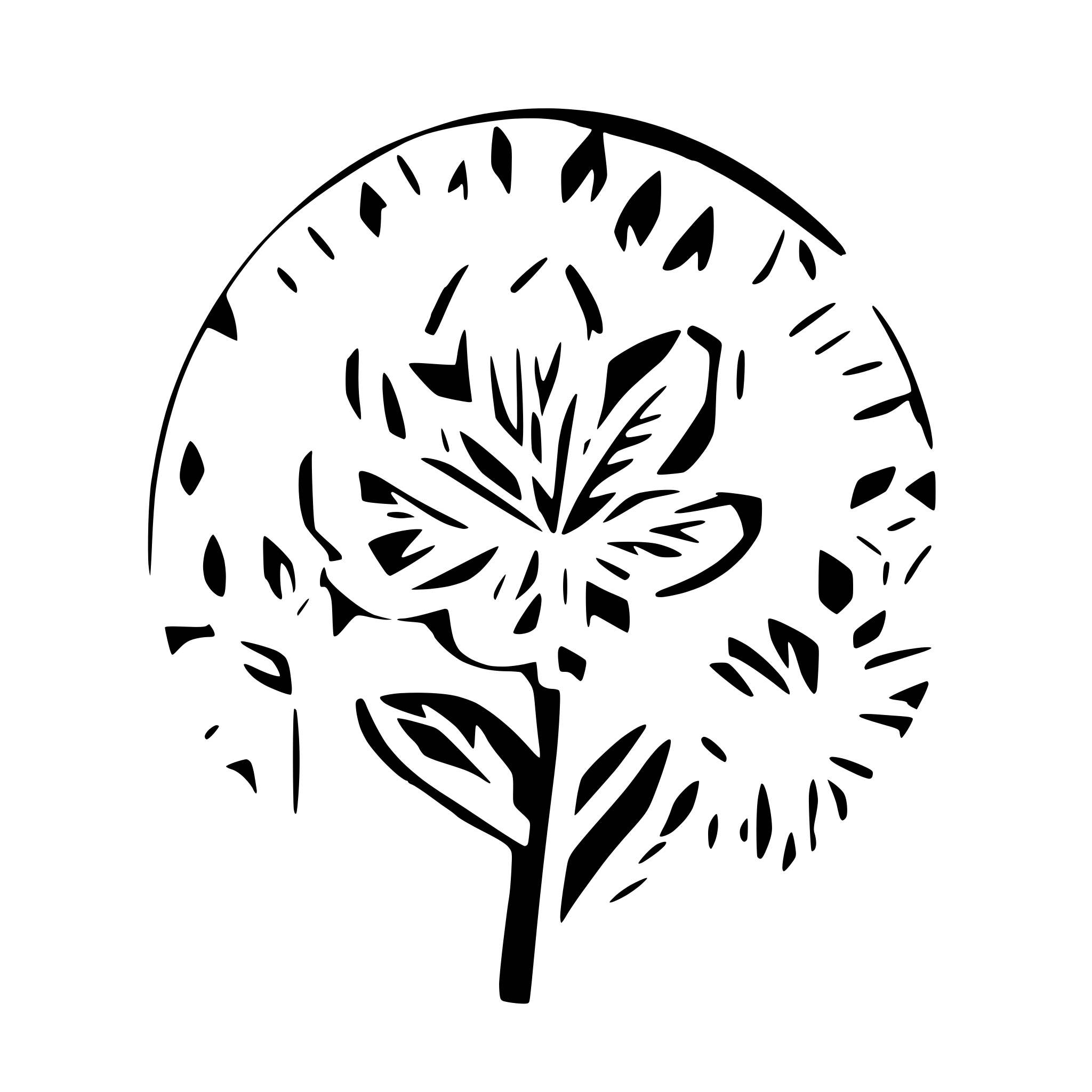 AI-generated SVG of 'happy new year with flower'