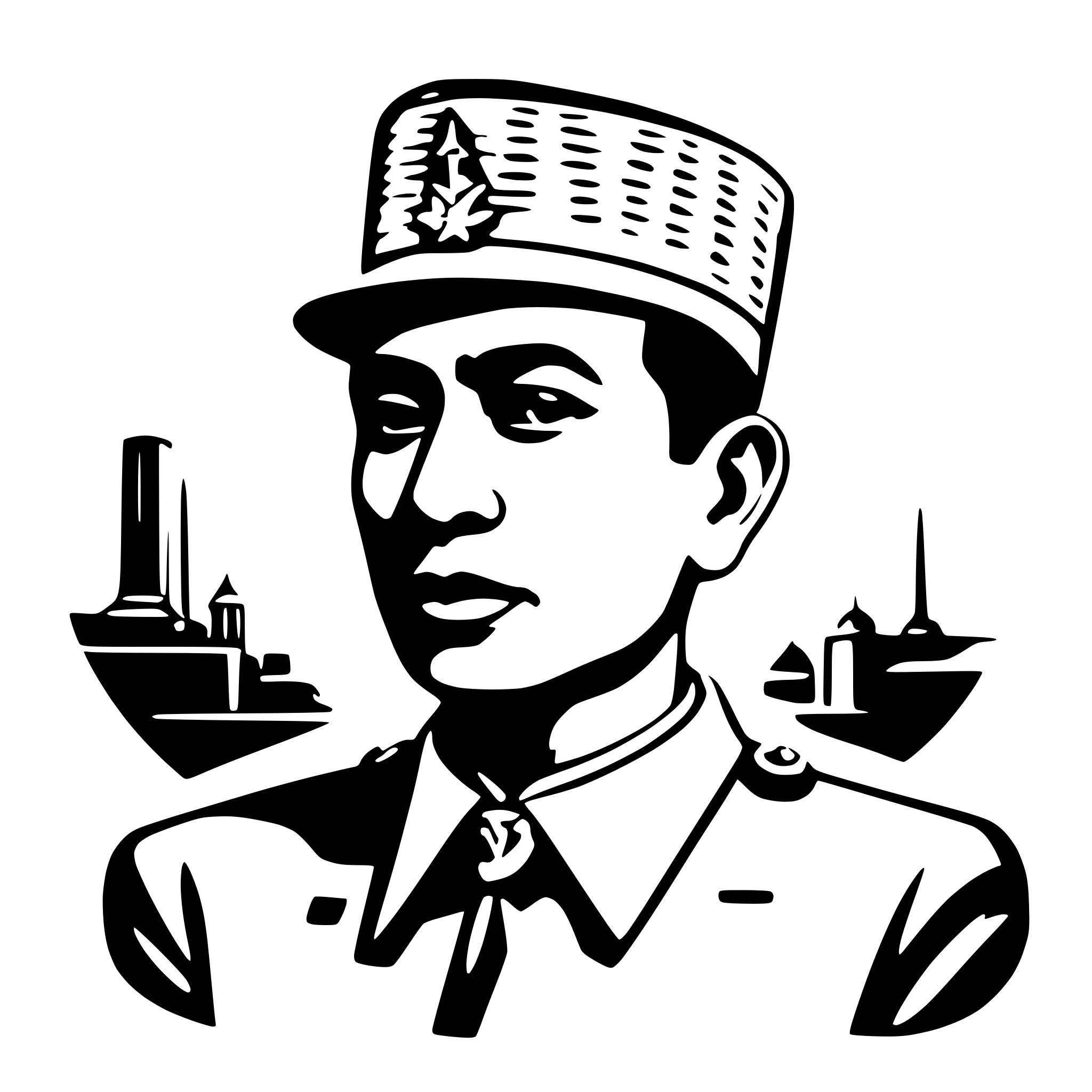 AI-generated SVG of 'soekarno'