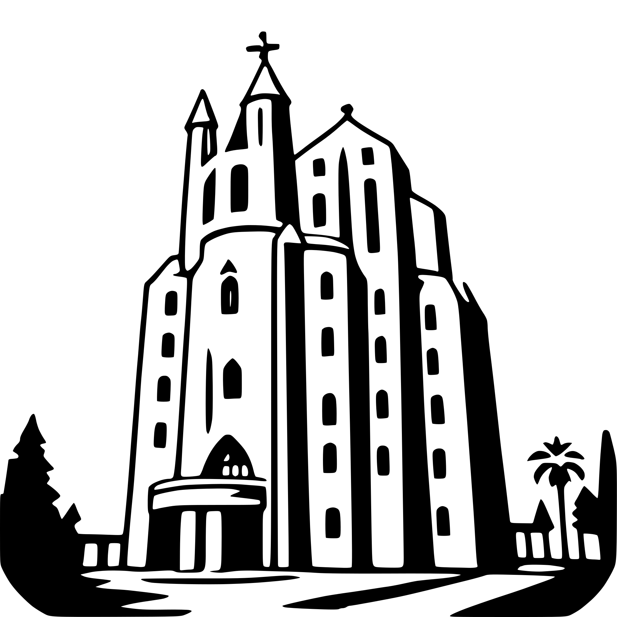 AI-generated SVG of a sagrada familia