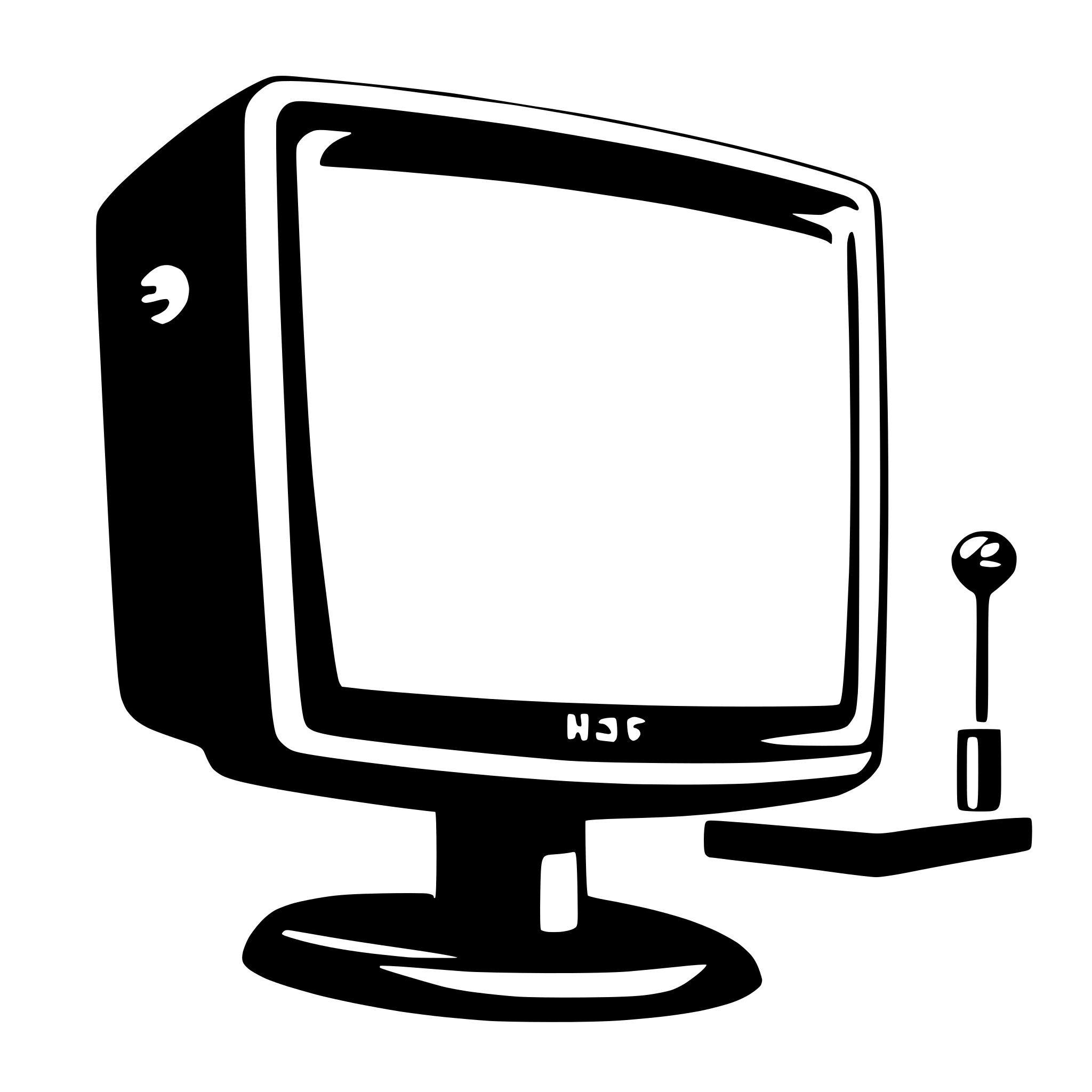 AI-generated SVG of a computer monitor