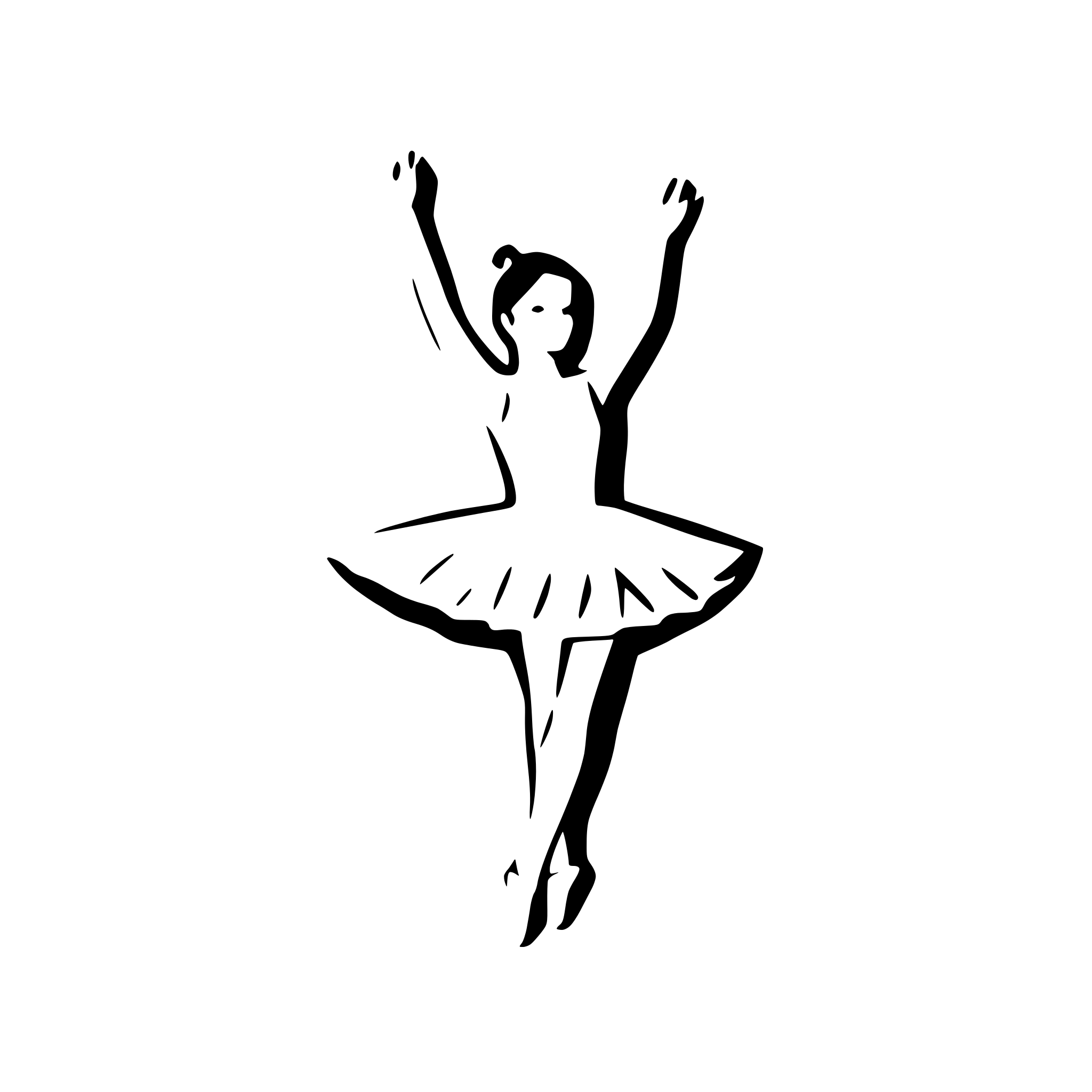 AI-generated SVG of 'ballerina dancing in spotlight'