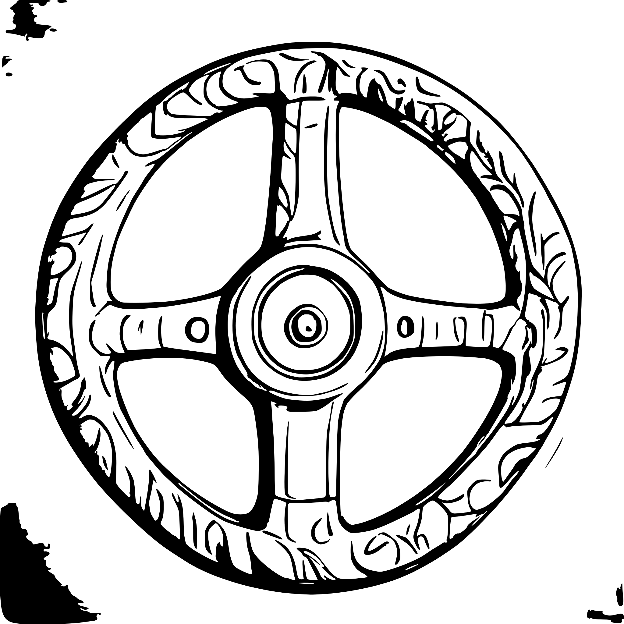 AI-generated SVG of a steering wheel