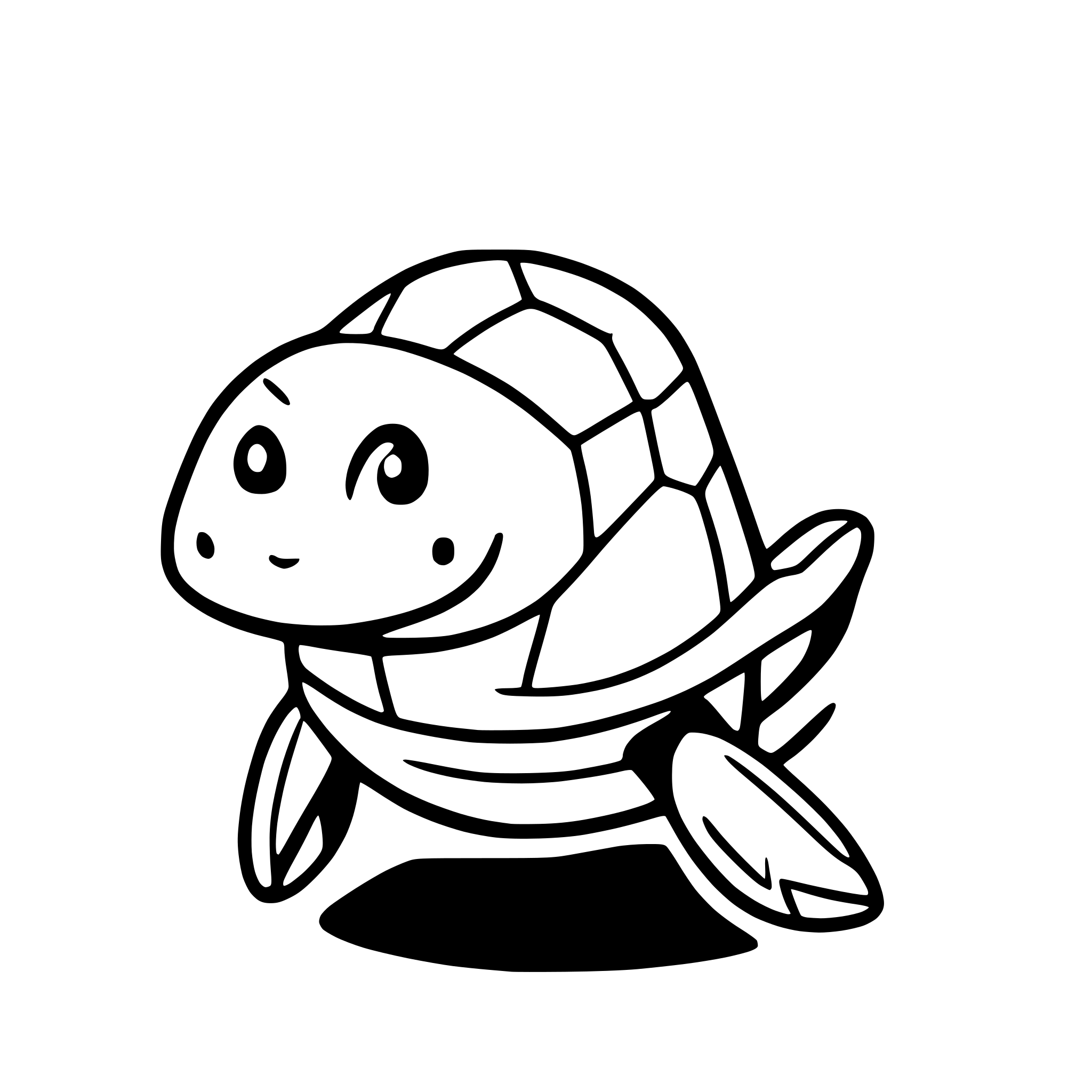 AI-generated SVG of 'OceanTurtle Cute'