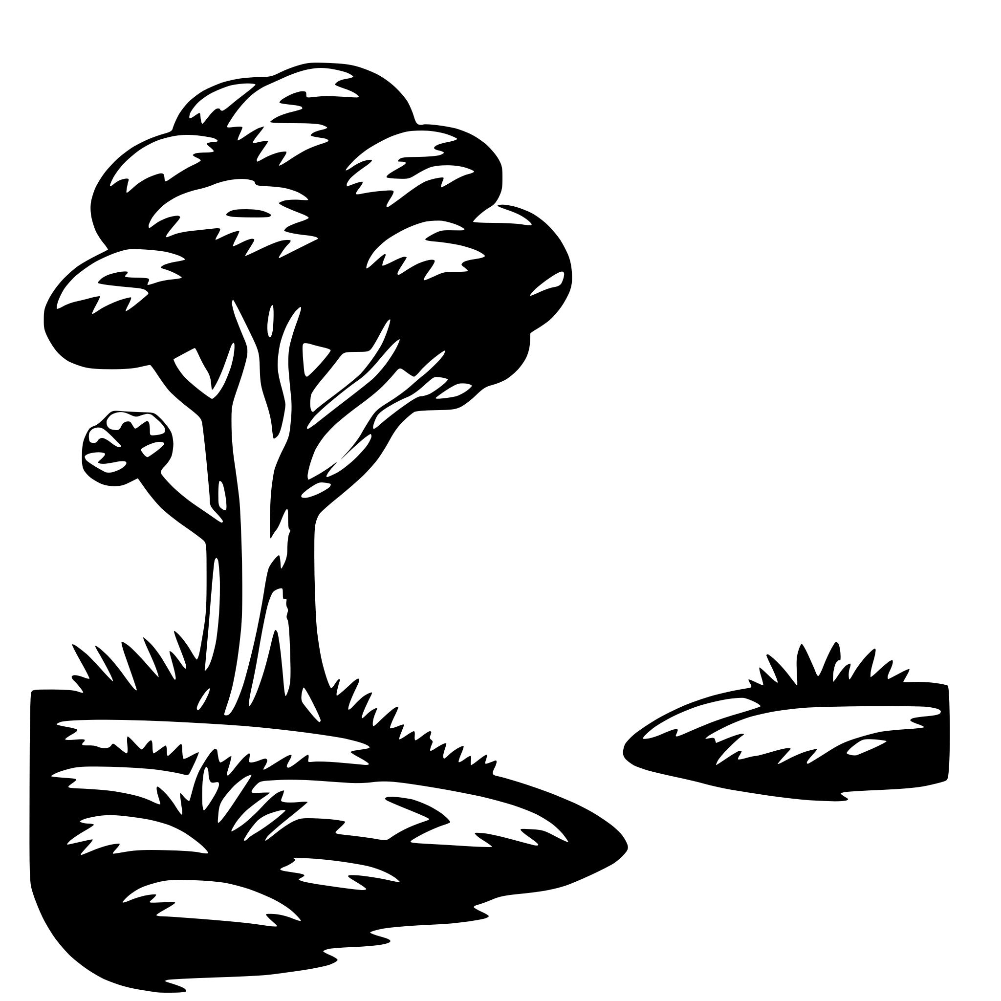 AI-generated SVG of a nature's embrace