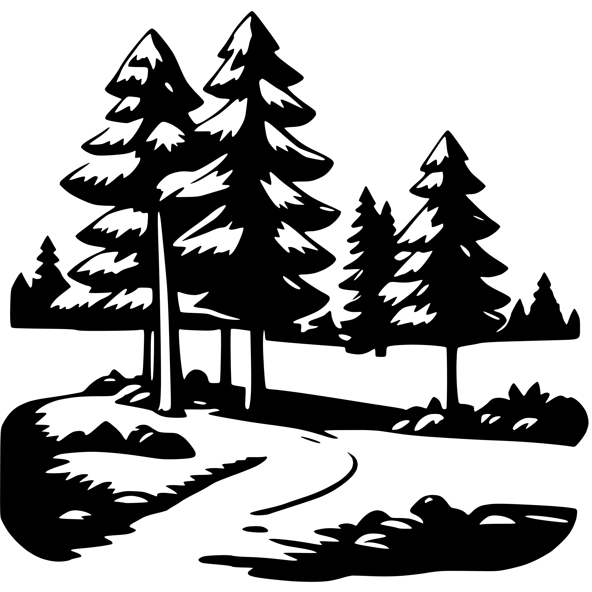 AI-generated SVG of 'forest'