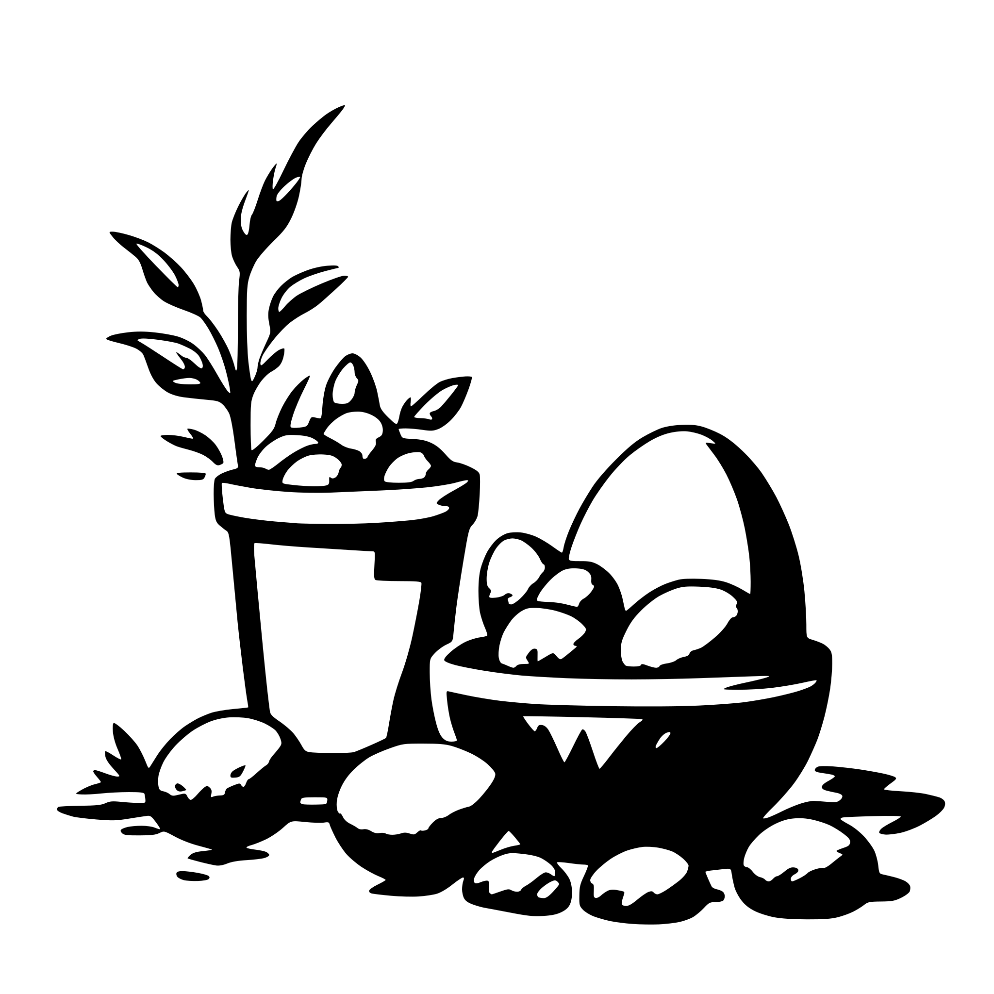 AI-generated SVG of a easter