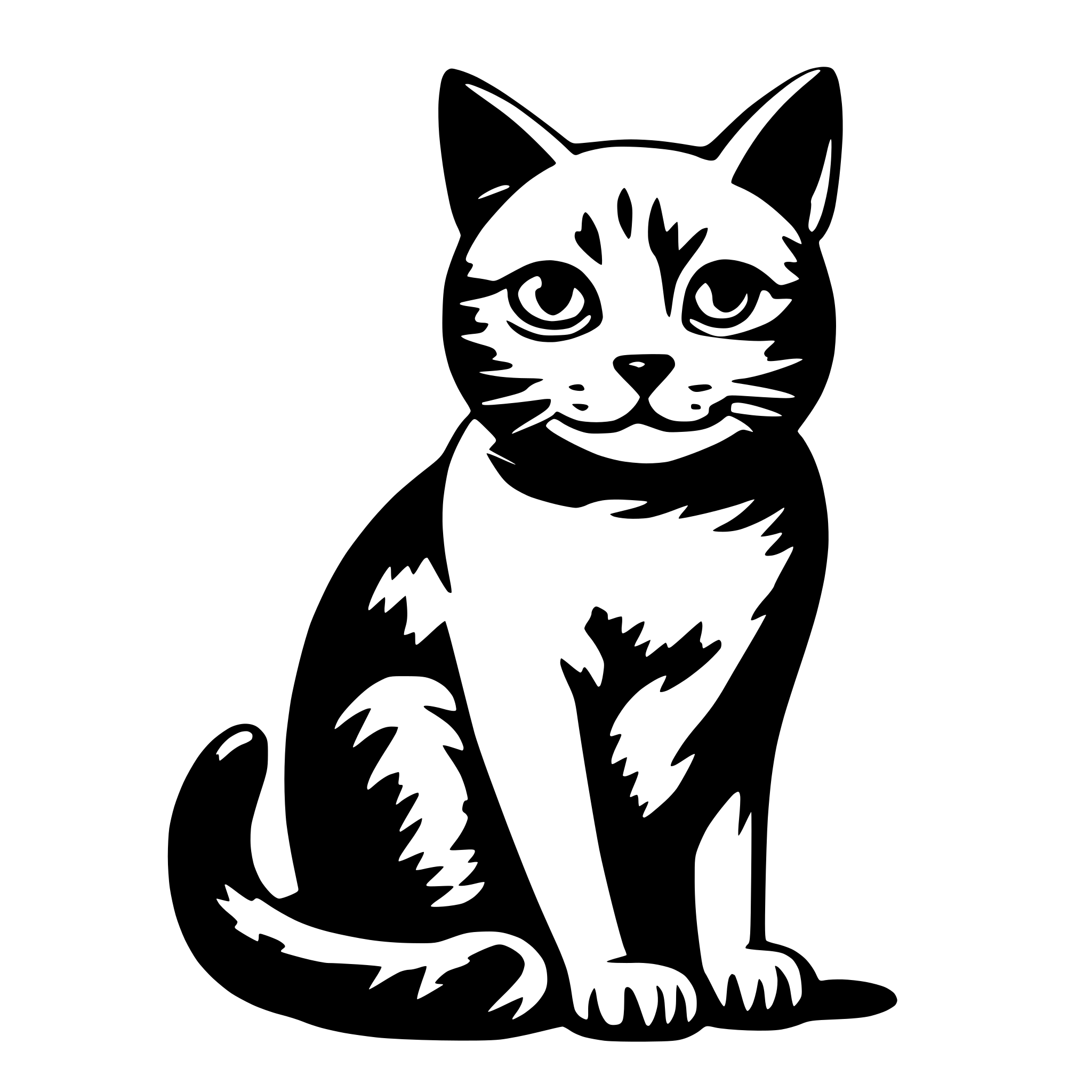 AI-generated SVG of a cat