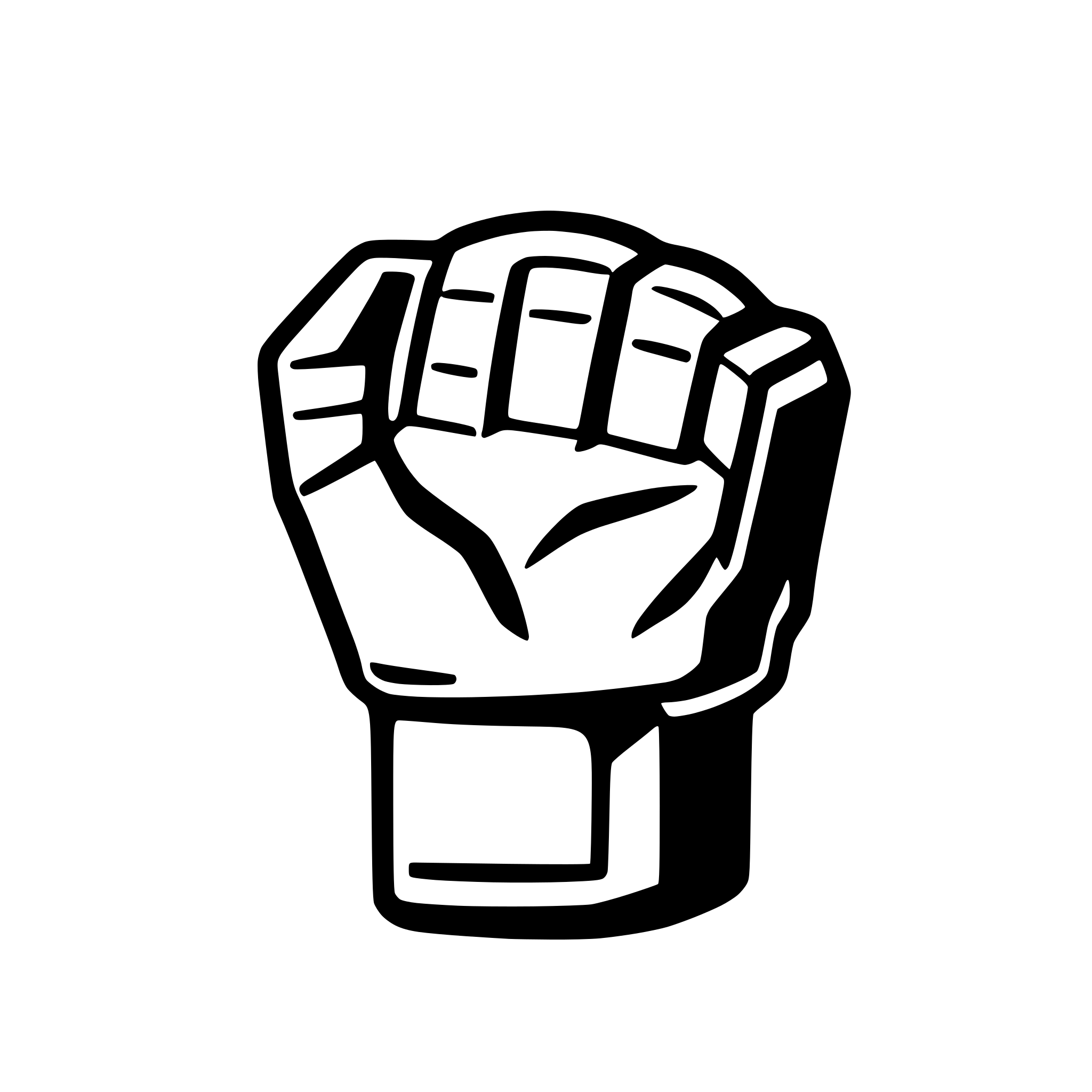 AI-generated SVG of a mecha fist icon