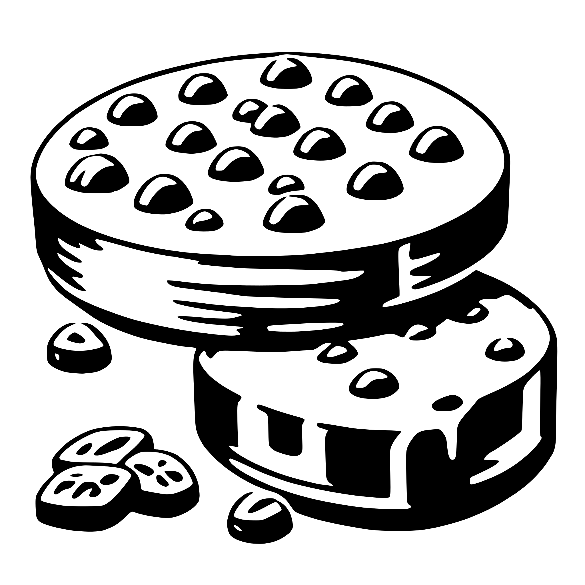 AI-generated SVG of 'praline'
