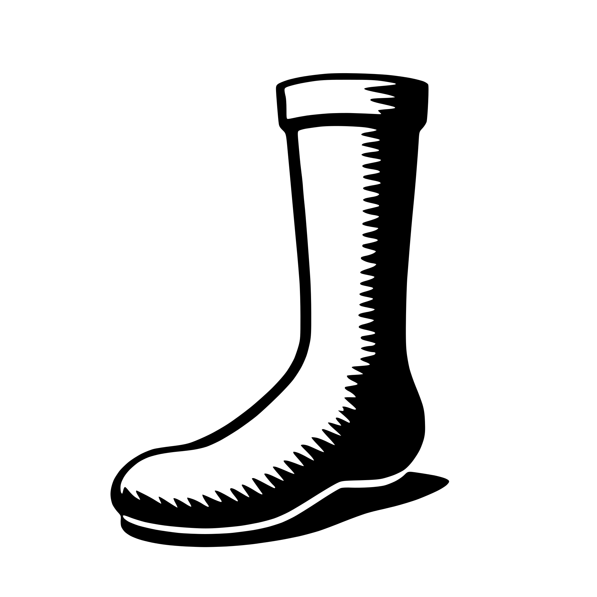 AI-generated SVG of a sock