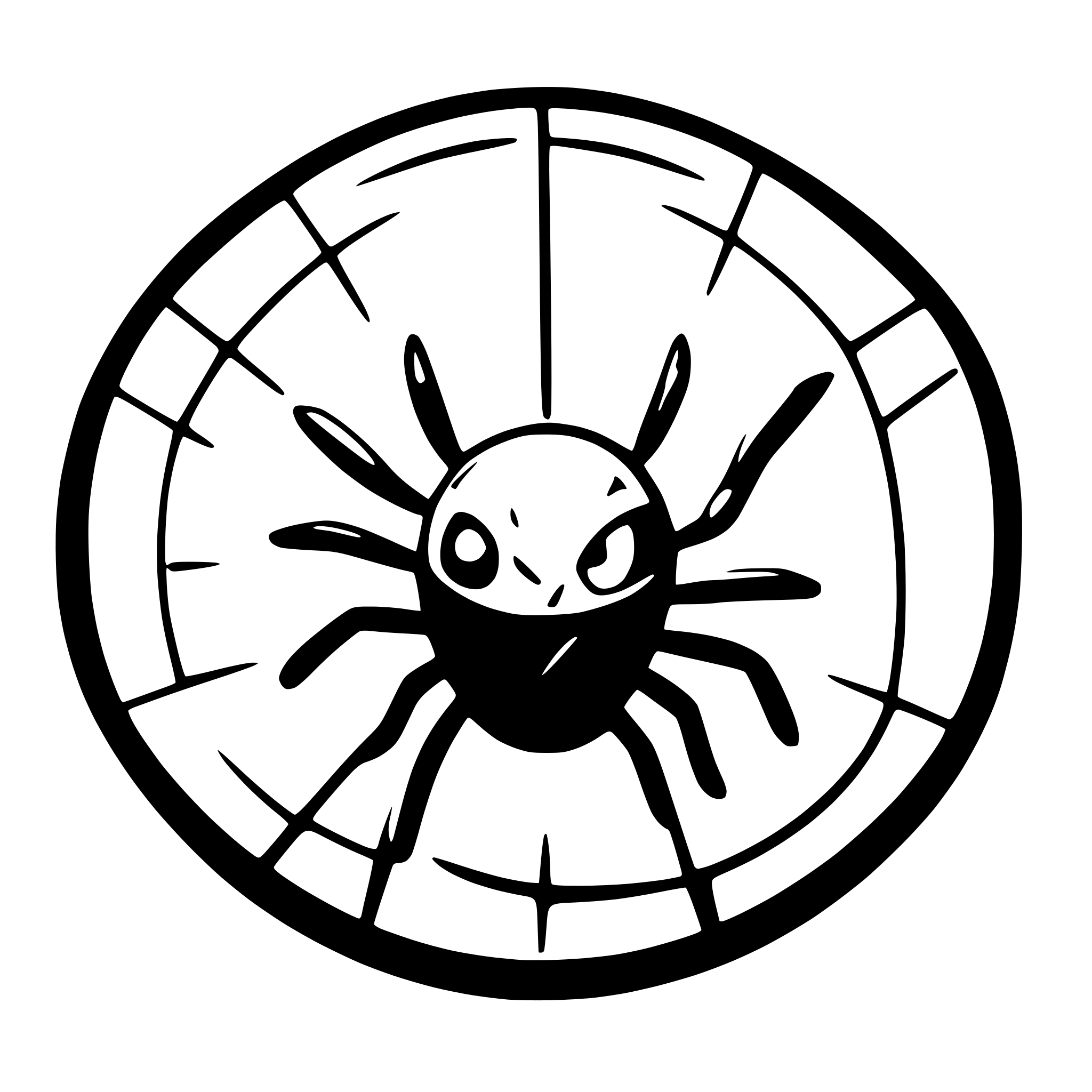 AI-generated SVG of a spider in a web