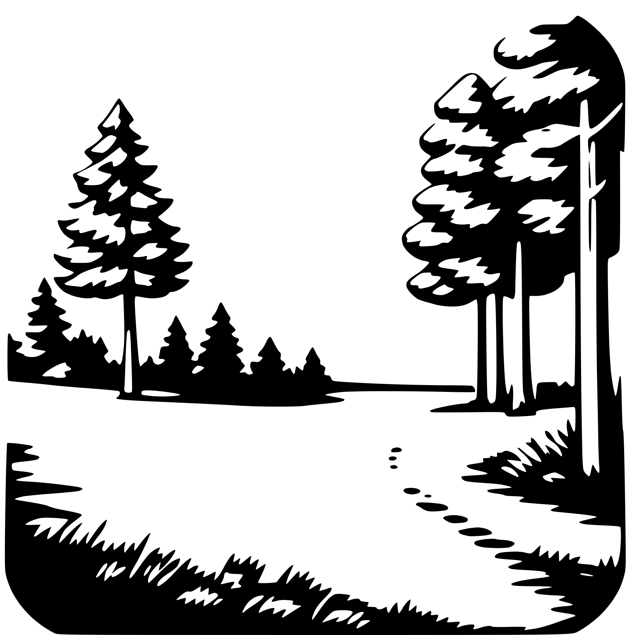AI-generated SVG of 'forest glade'