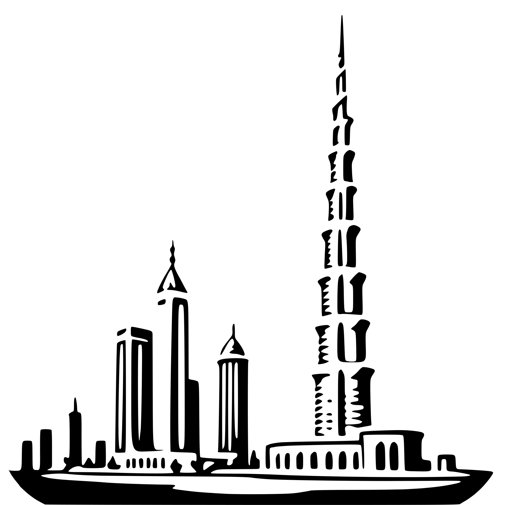 AI-generated SVG of 'burj khalifa'