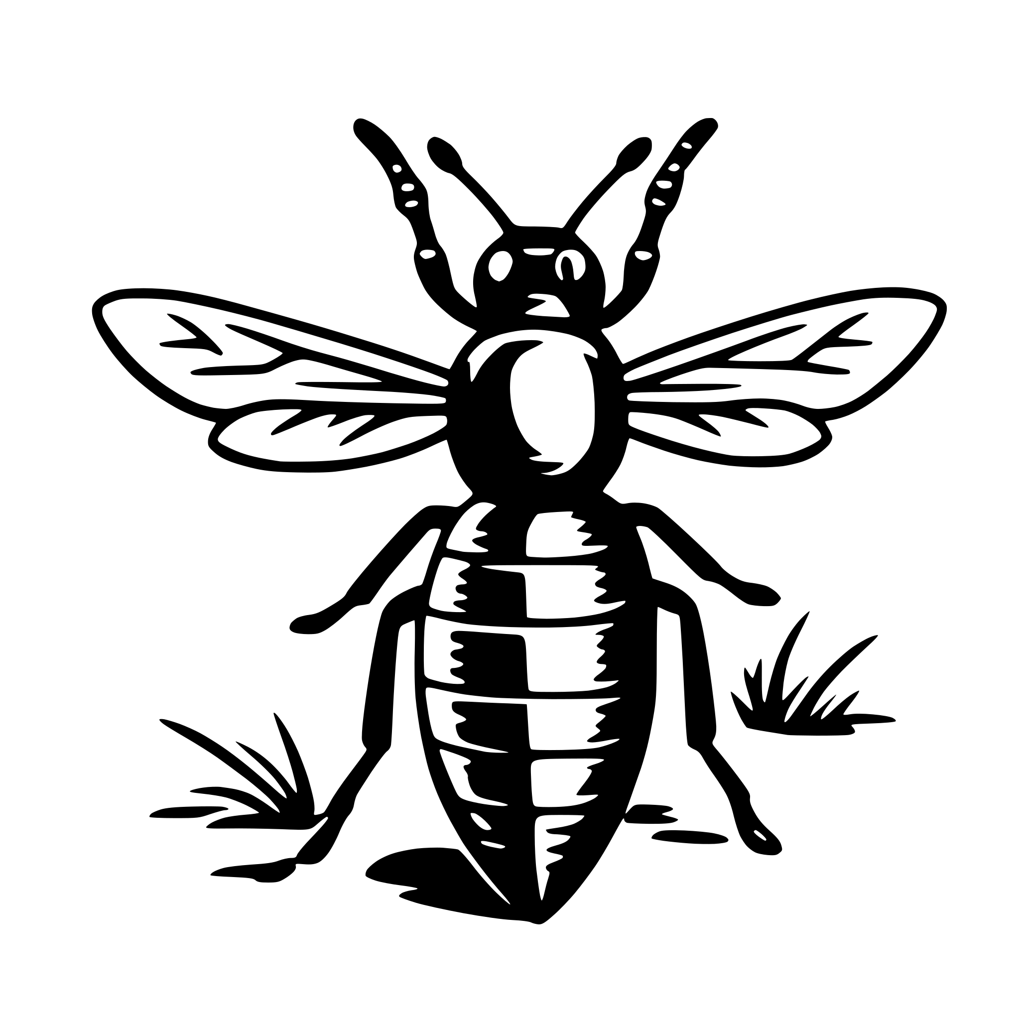AI-generated SVG of a insect