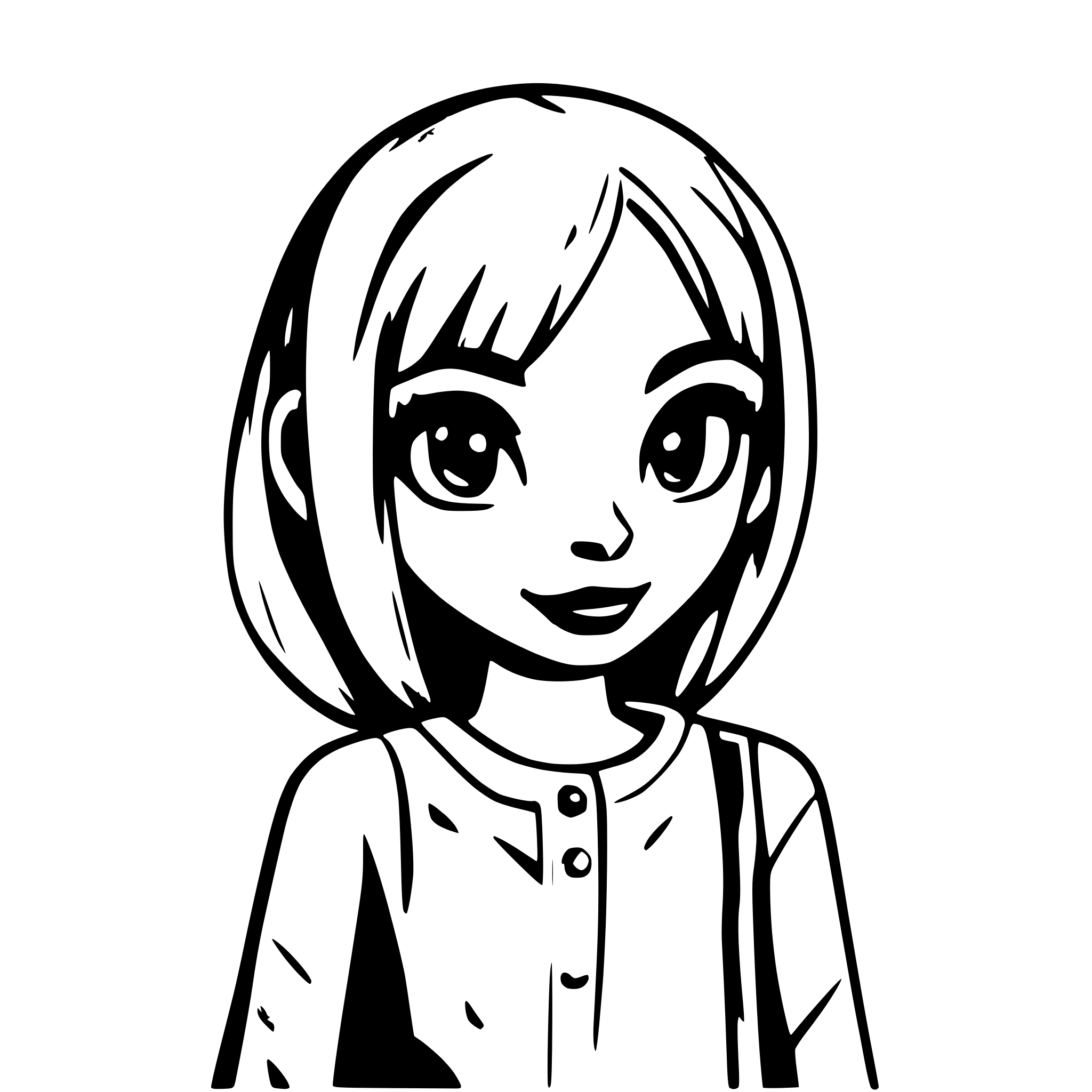 AI-generated SVG of a doe eyes cartoon