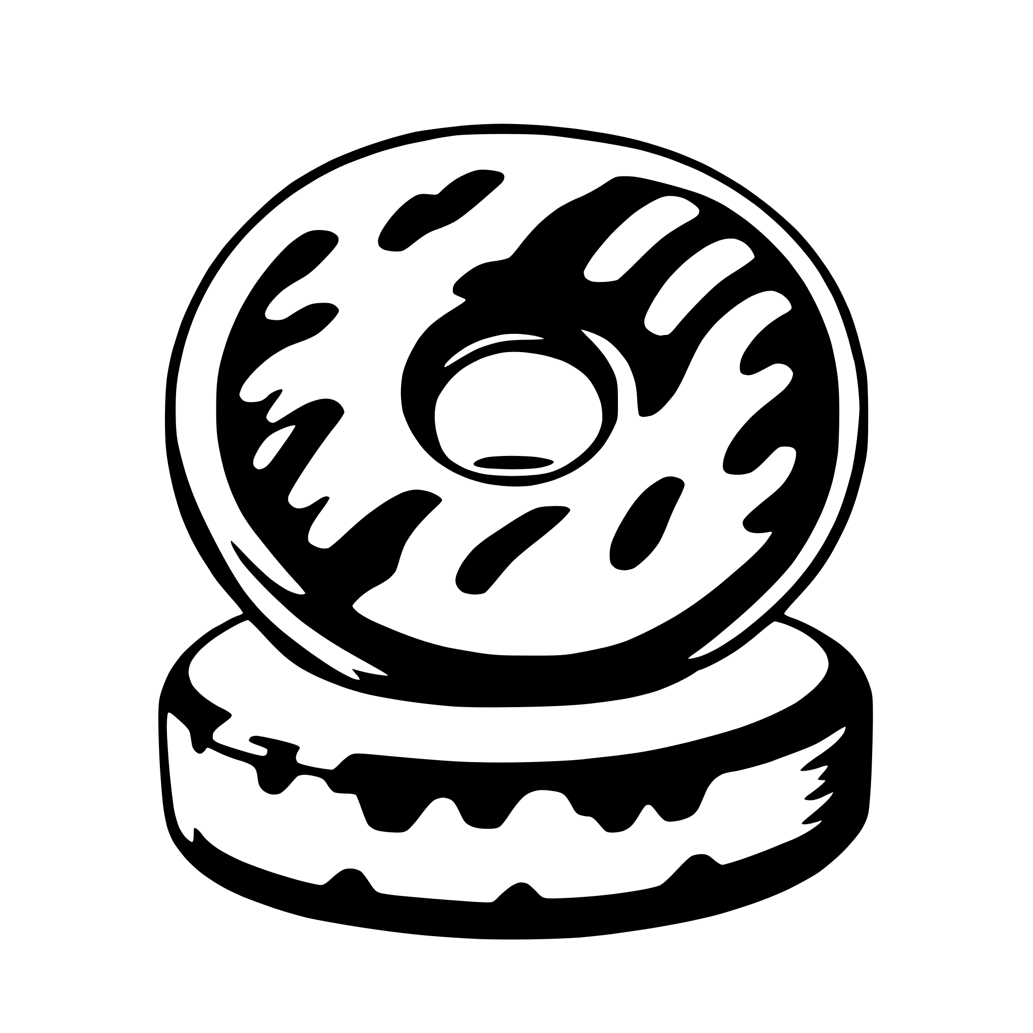 AI-generated SVG of a doughnut
