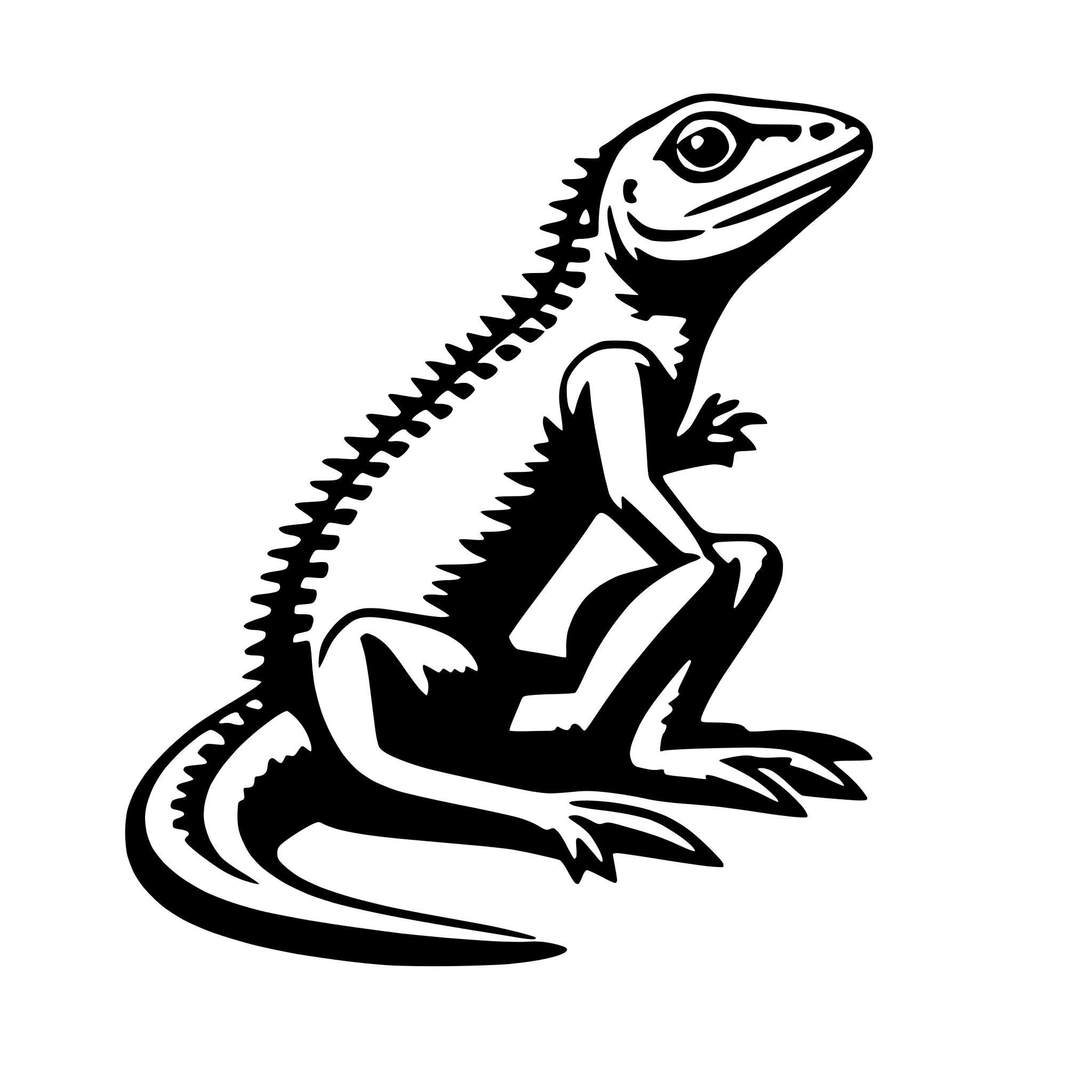 AI-generated SVG of a lizard